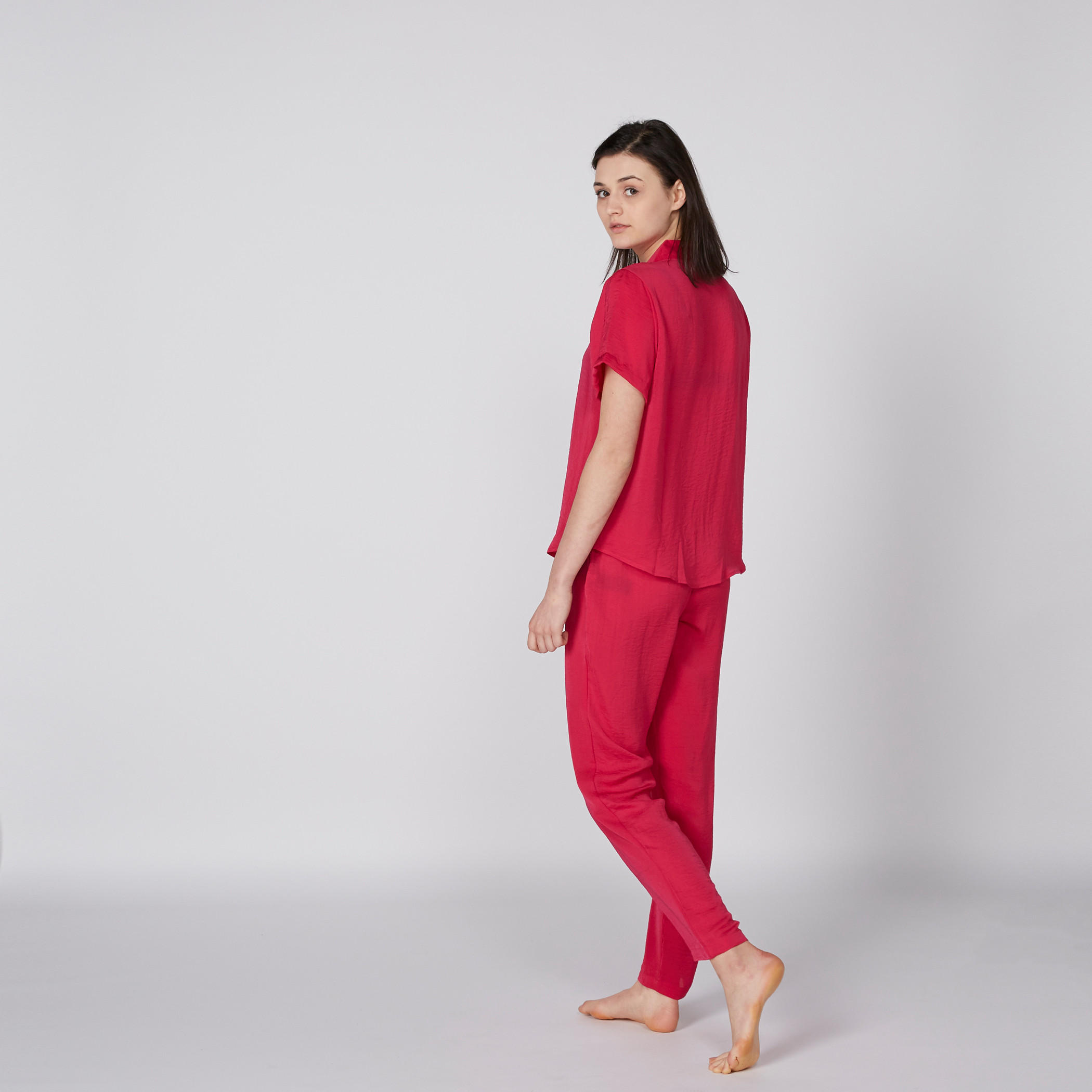 طقم بنطال بيجاما وقميص بأكمام قصيرة-women-clothing-nightwear-pyjamas-longsets-image-3