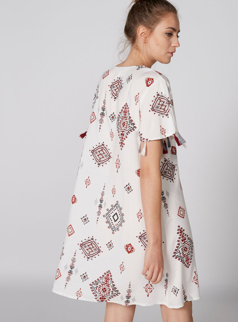 Assorted Sleep Dress with V-Neck and Tassels - Set of 2-women-clothing-nightwear-nighties-image-3