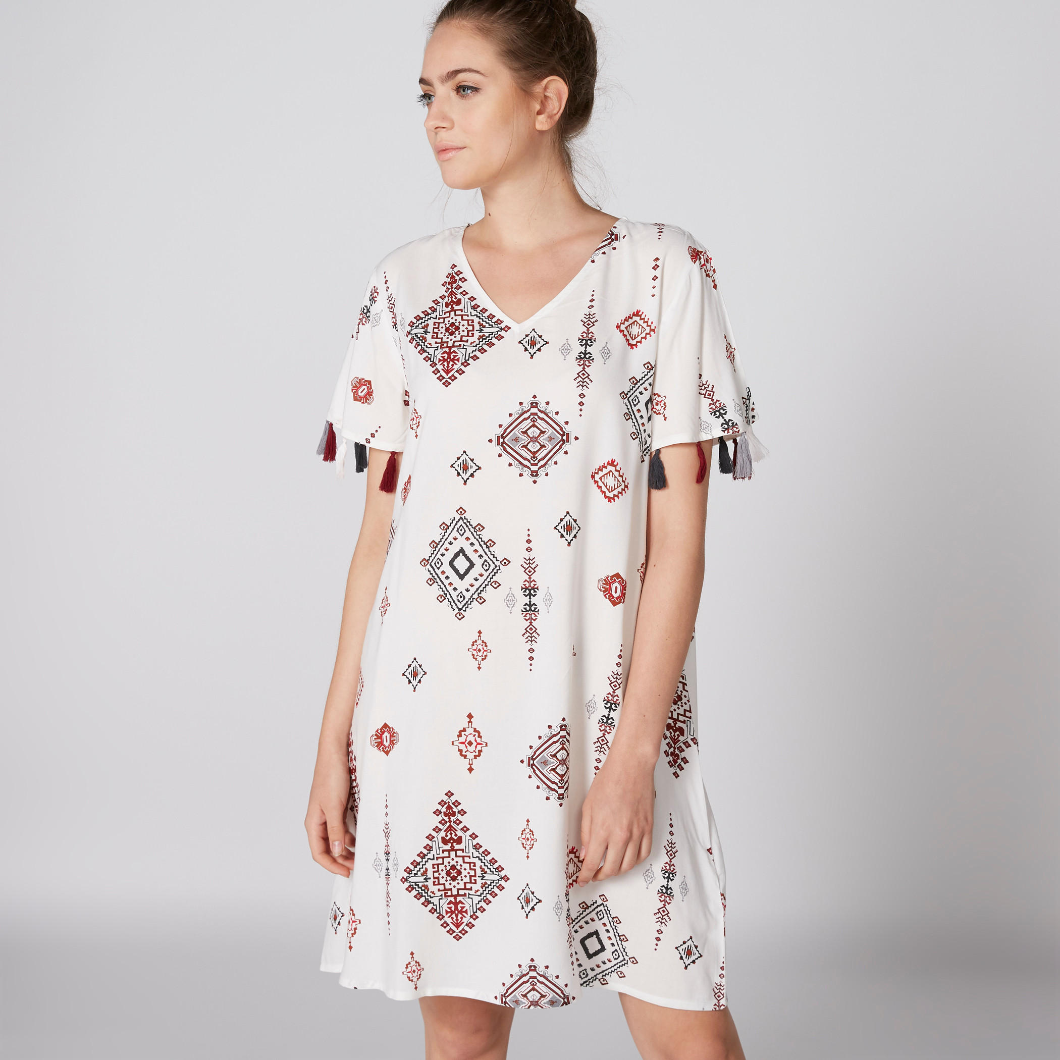 Assorted Sleep Dress with V-Neck and Tassels - Set of 2-women-clothing-nightwear-nighties-image-7