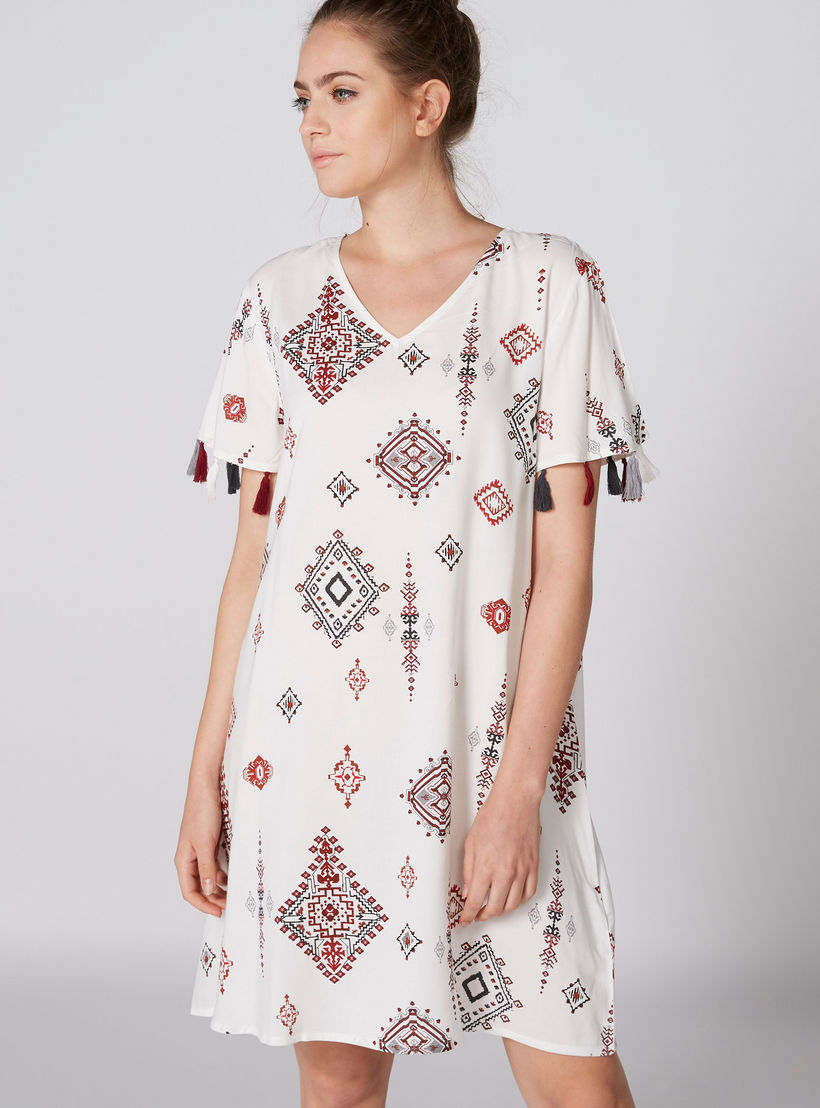 Assorted Sleep Dress with V-Neck and Tassels - Set of 2-women-clothing-nightwear-nighties-image-7