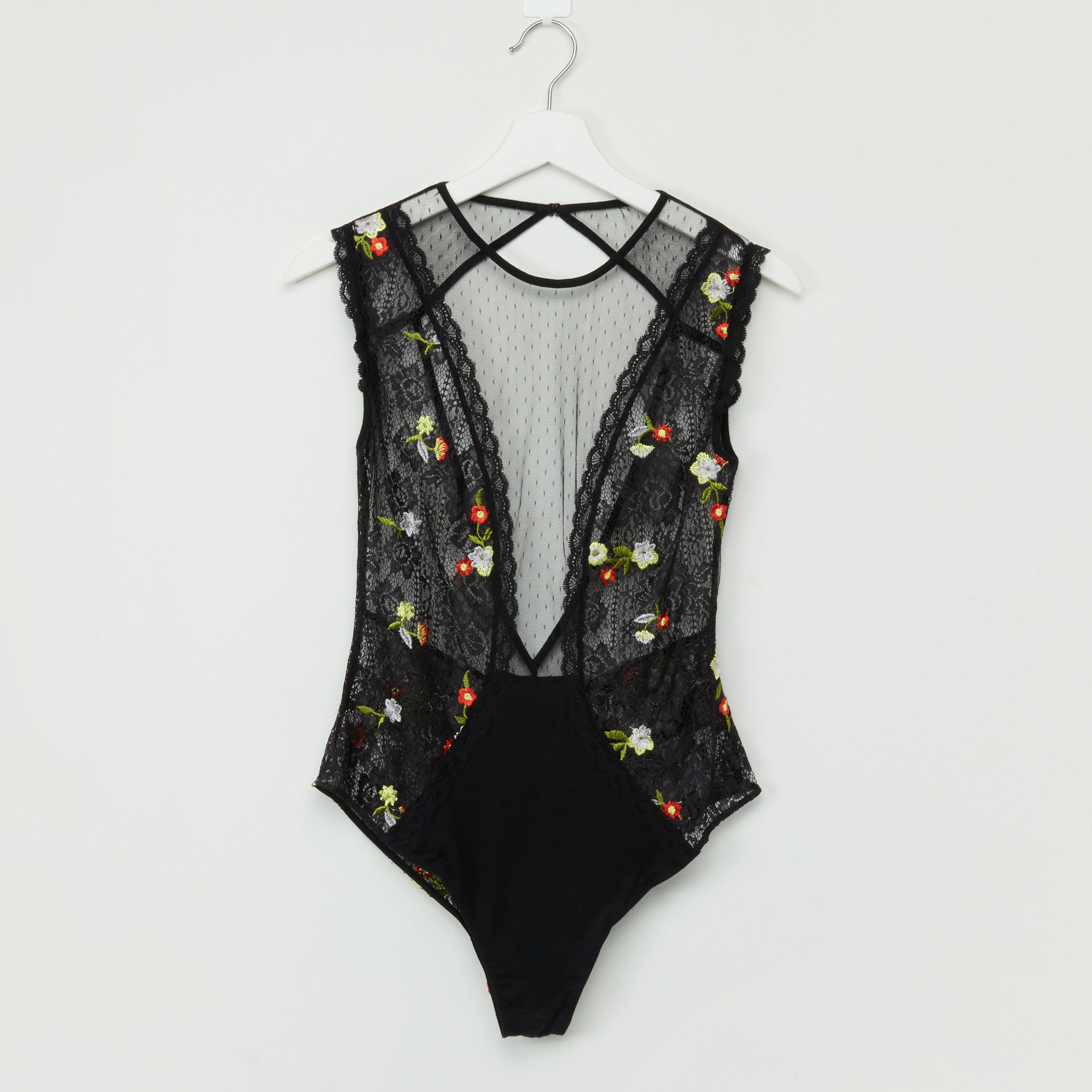 بيبي دول مطرز بتفاصيل دانتيل-women-clothing-lingerie-babydollsandbodysuits-image-1
