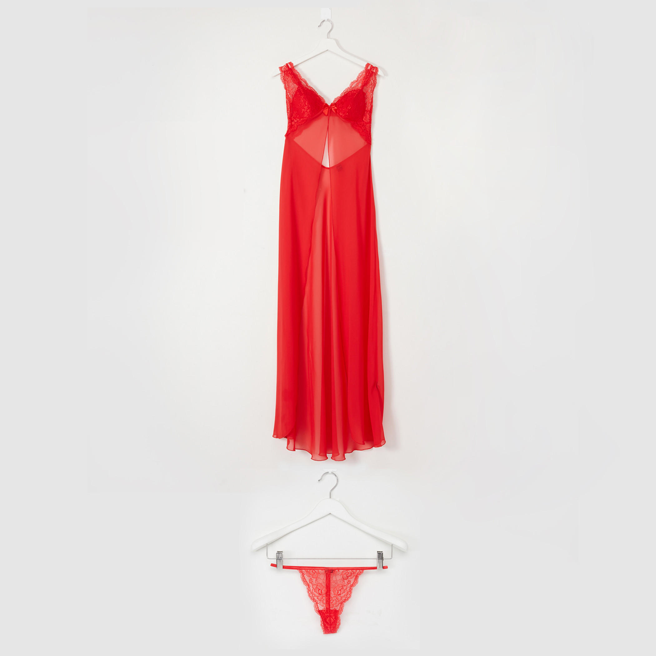 بيبي دول بتفاصيل دانتيل مع ثونج-women-clothing-nightwear-nighties-image-1