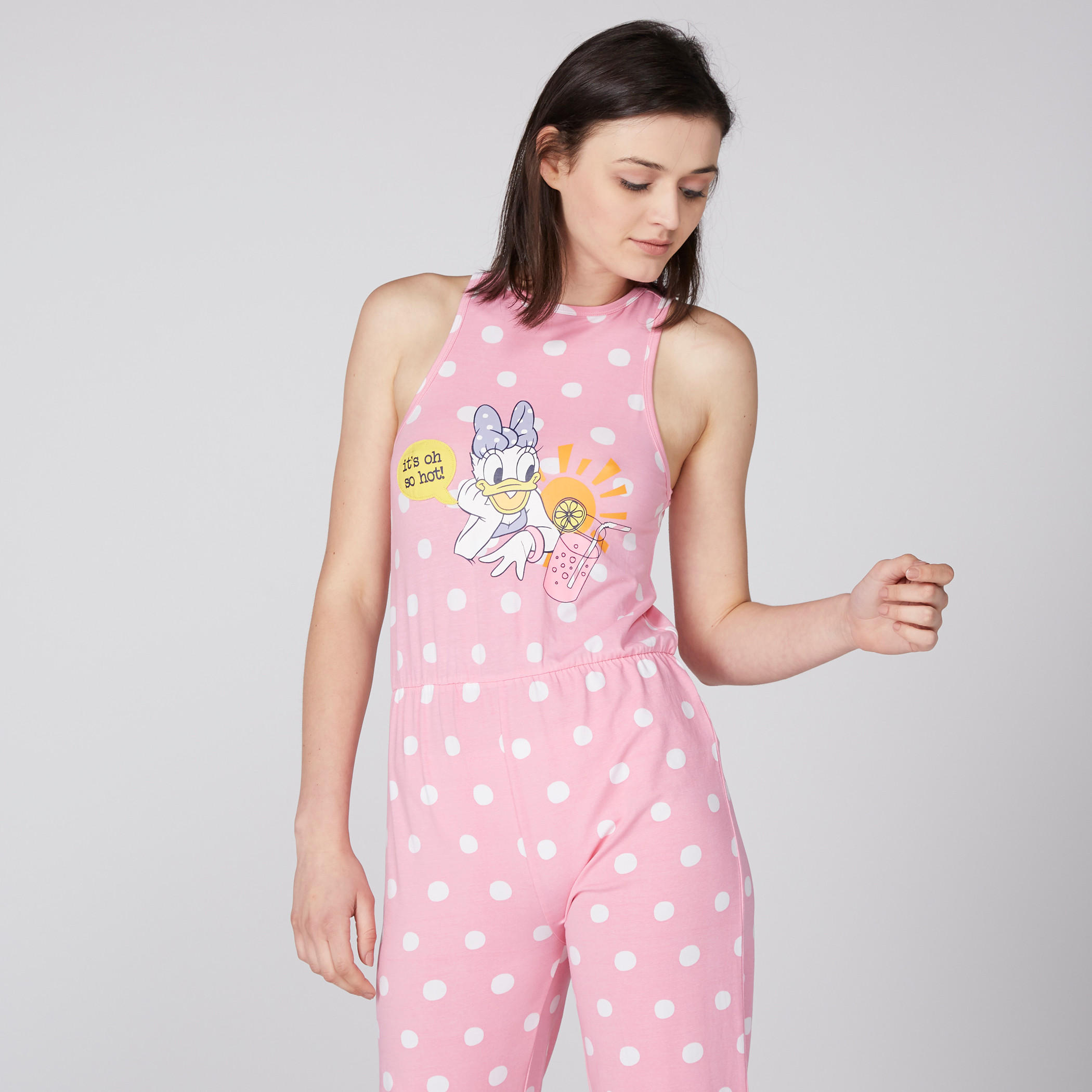 أفرول دون أكمام بياقة ضيّقة وطبعات دايزي داك-women-clothing-nightwear-nighties-image-2