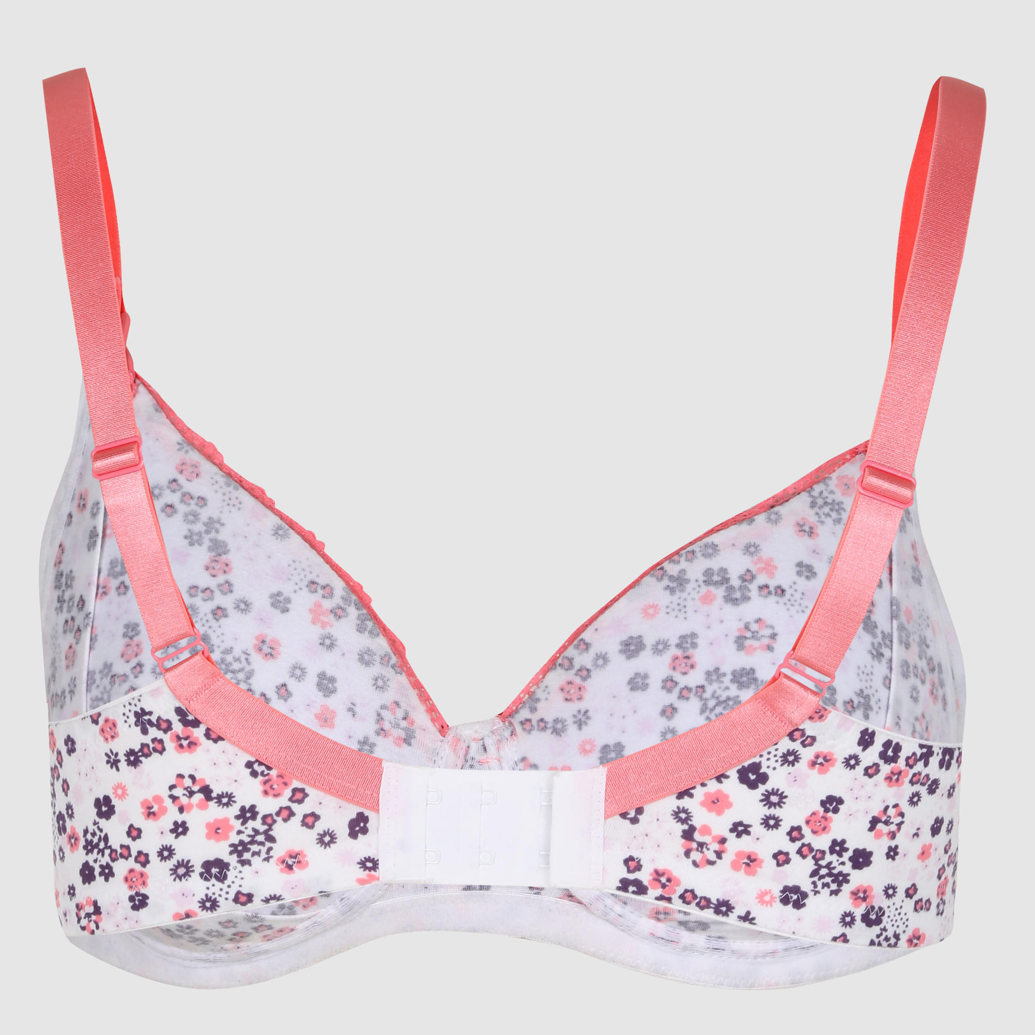 Printed Bra with Adjustable Straps and Hook Closure-women-clothing-lingerie-bras-image-2