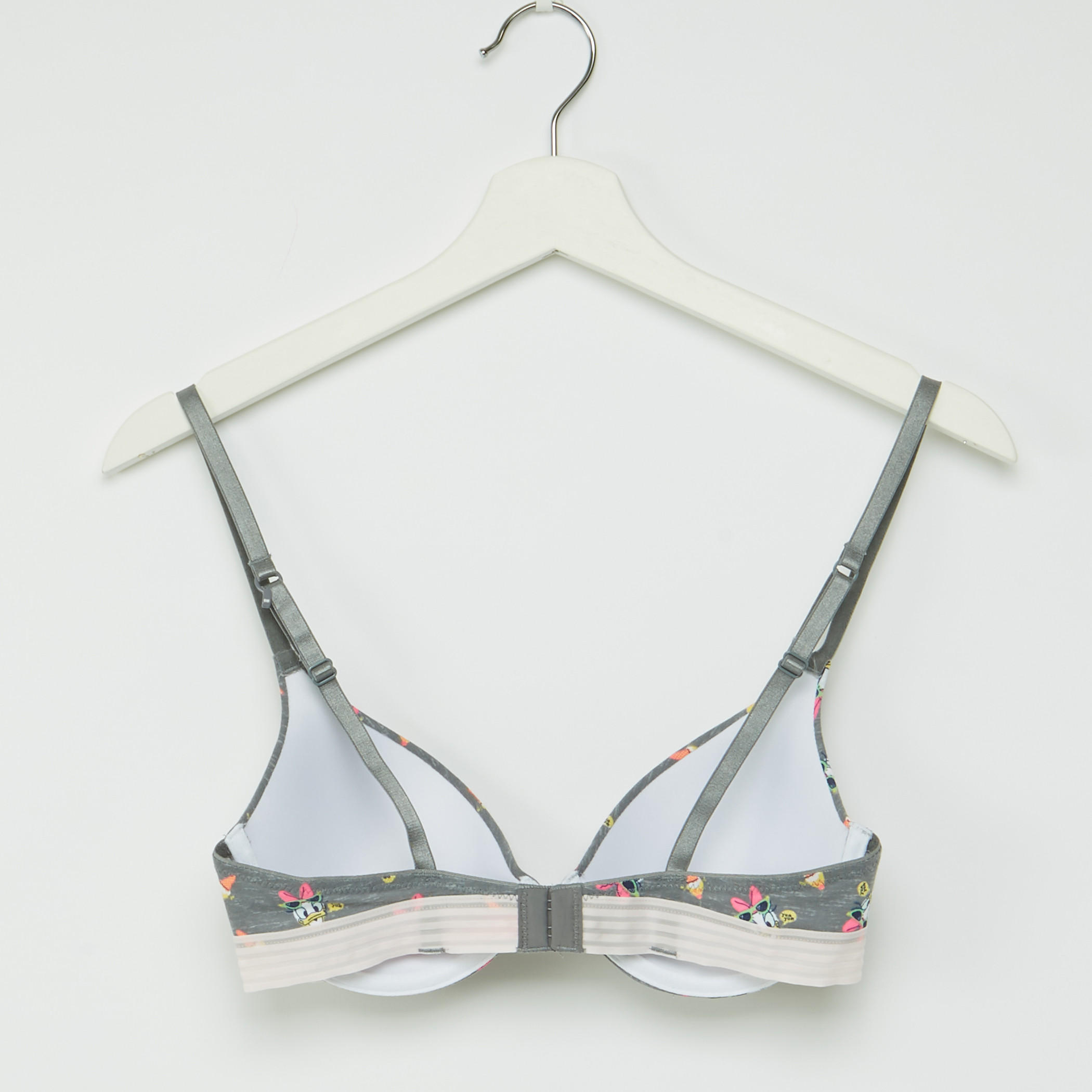 صدرية تيشيرت ببطانة خفيفة وحمّالات قابلة للتعديل وطبعات دايزي داك-women-clothing-lingerie-bras-image-2
