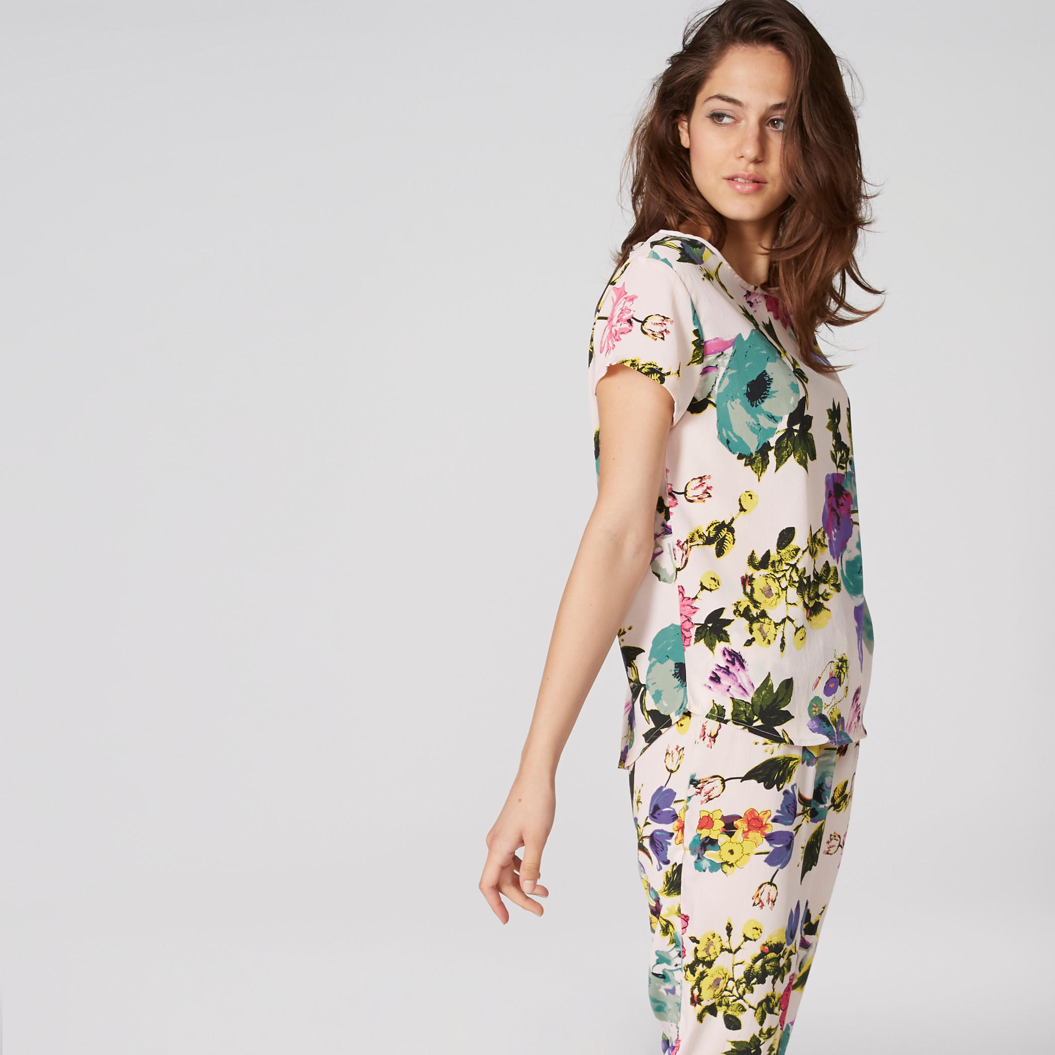 Printed T-Shirt and Pyjama Set-women-clothing-nightwear-pyjamas-longsets-image-3