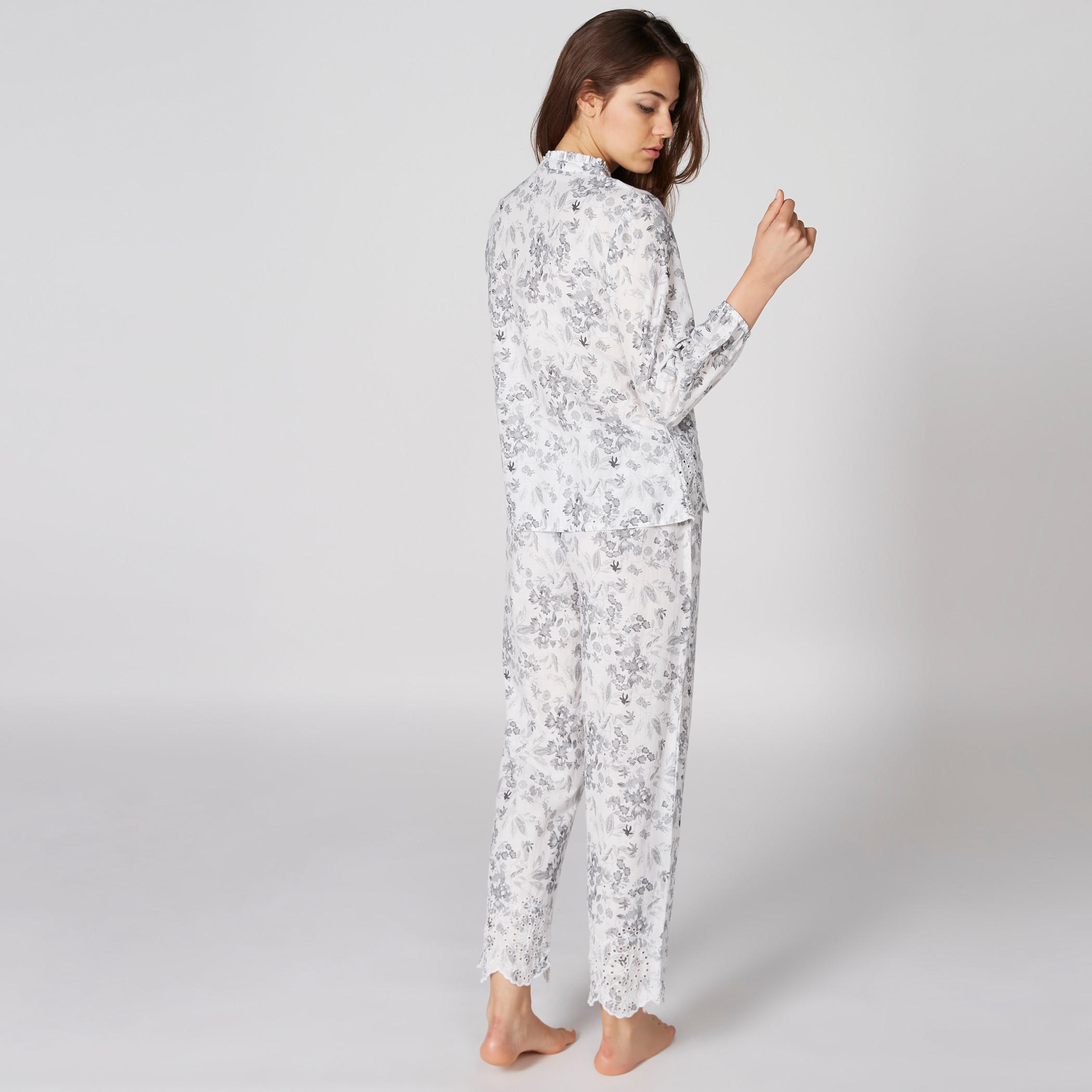 Floral Printed Night Top and Pyjama Set-women-clothing-nightwear-pyjamas-longsets-image-2