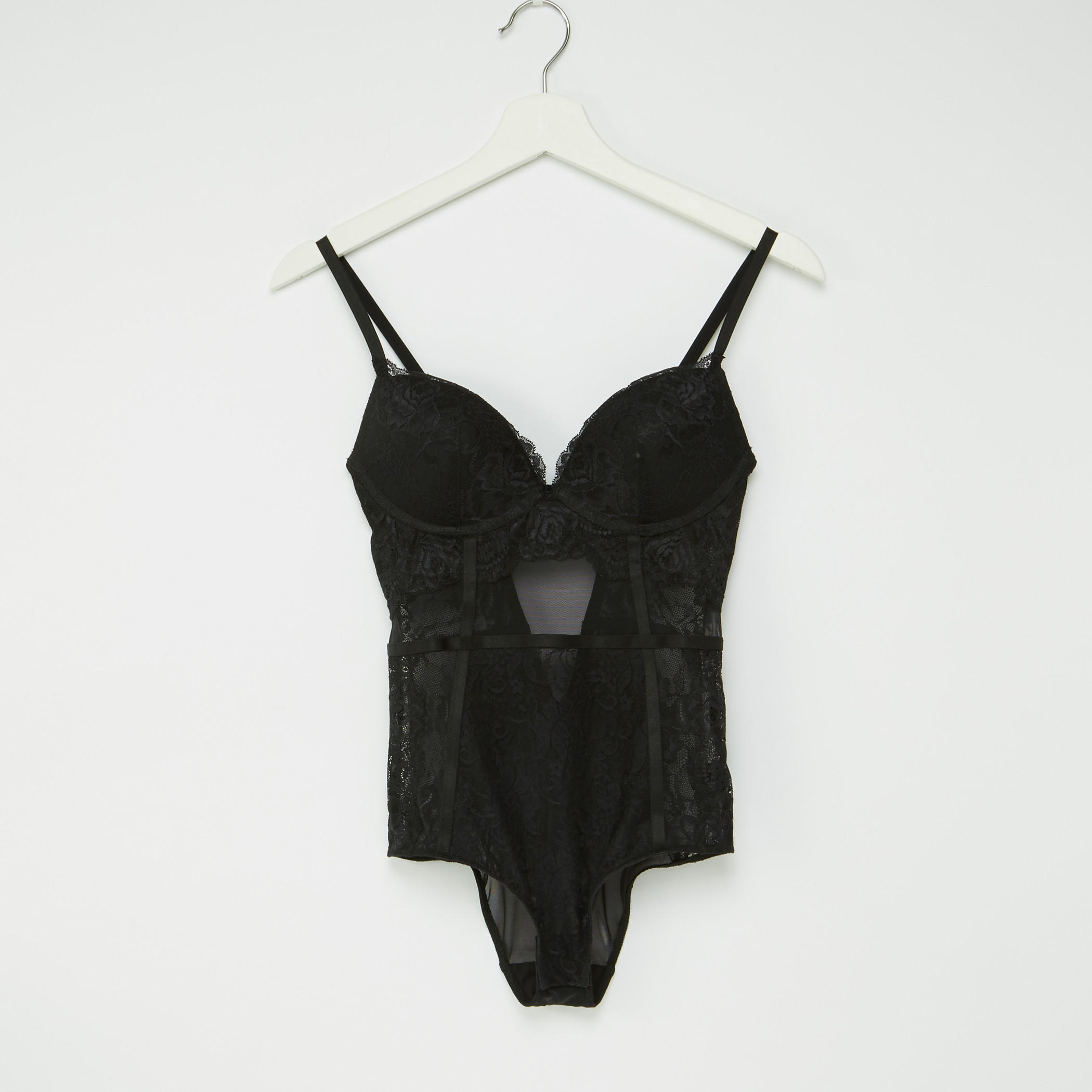بودي سوت بحمّالات رفيعة وتفاصيل دانتيل-women-clothing-lingerie-shapewear-image-1