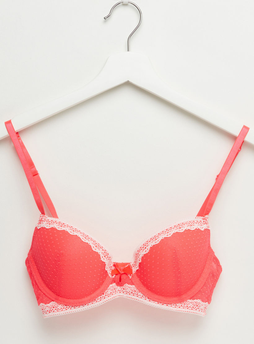 صدرية مبطّنة بتفاصيل دانتيل ومشبك إغلاق ناعم-women-clothing-lingerie-bras-image-1