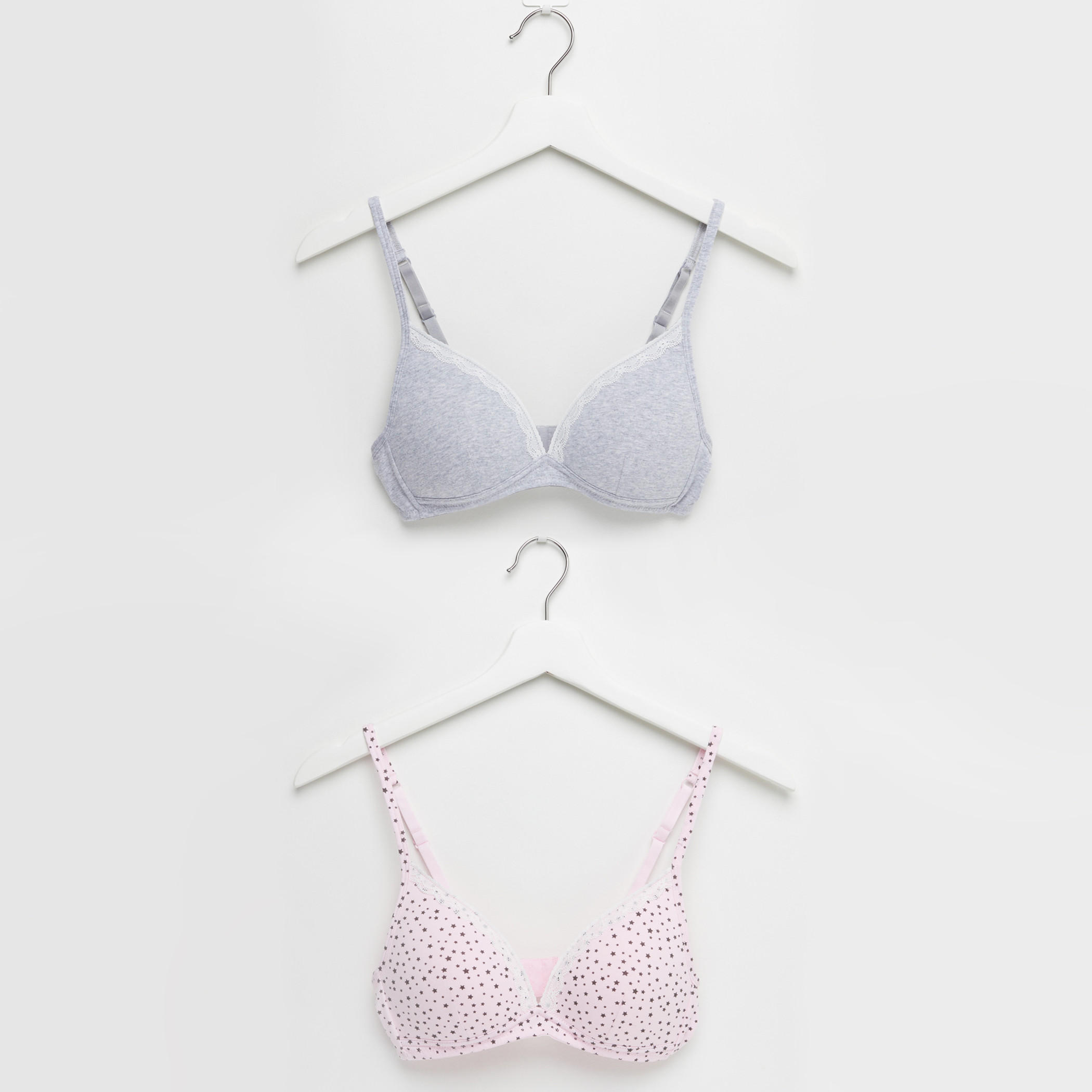 صدريّة مبطّنة بمشبك إغلاق ناعم - طقم من قطعتين متنوعتين-women-clothing-lingerie-bras-image-1