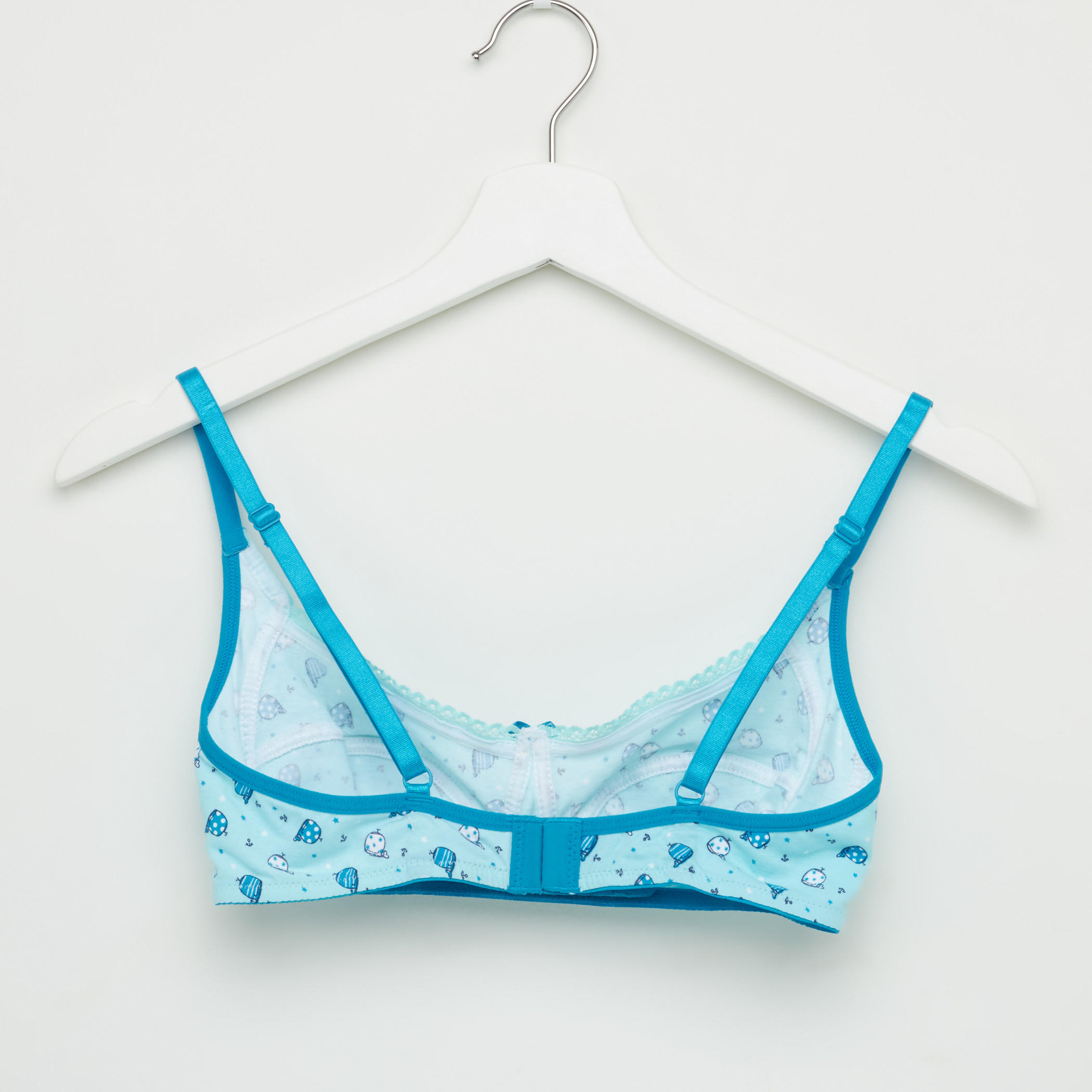 صدريّة بمشبك إغلاق ناعم وحمالات قابلة للتعديل - طقم من قطعتين متنوعتين-women-clothing-lingerie-bras-image-3