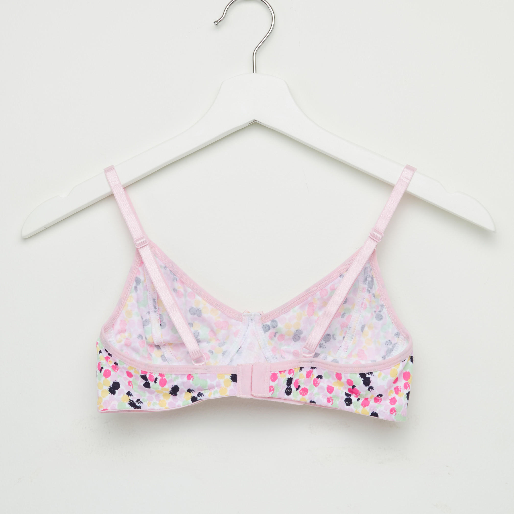 طقم صدريات تيشيرت وحمالات قابلة للضبط - قطعتين-women-clothing-lingerie-bras-image-3