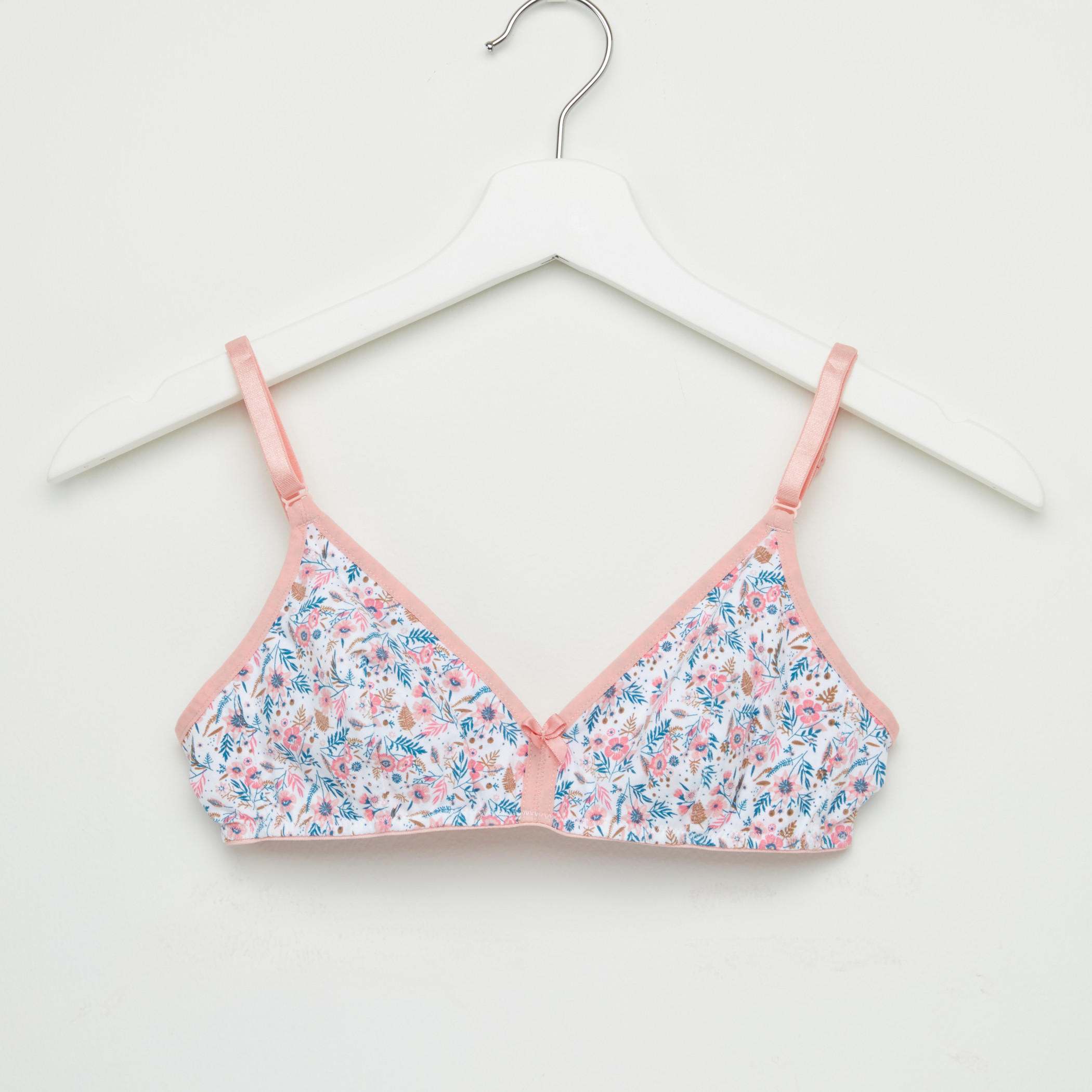 صدريّة بمشبك إغلاق ناعم وحمالات قابلة للتعديل - طقم من قطعتين متنوعتين-women-clothing-lingerie-bras-image-2