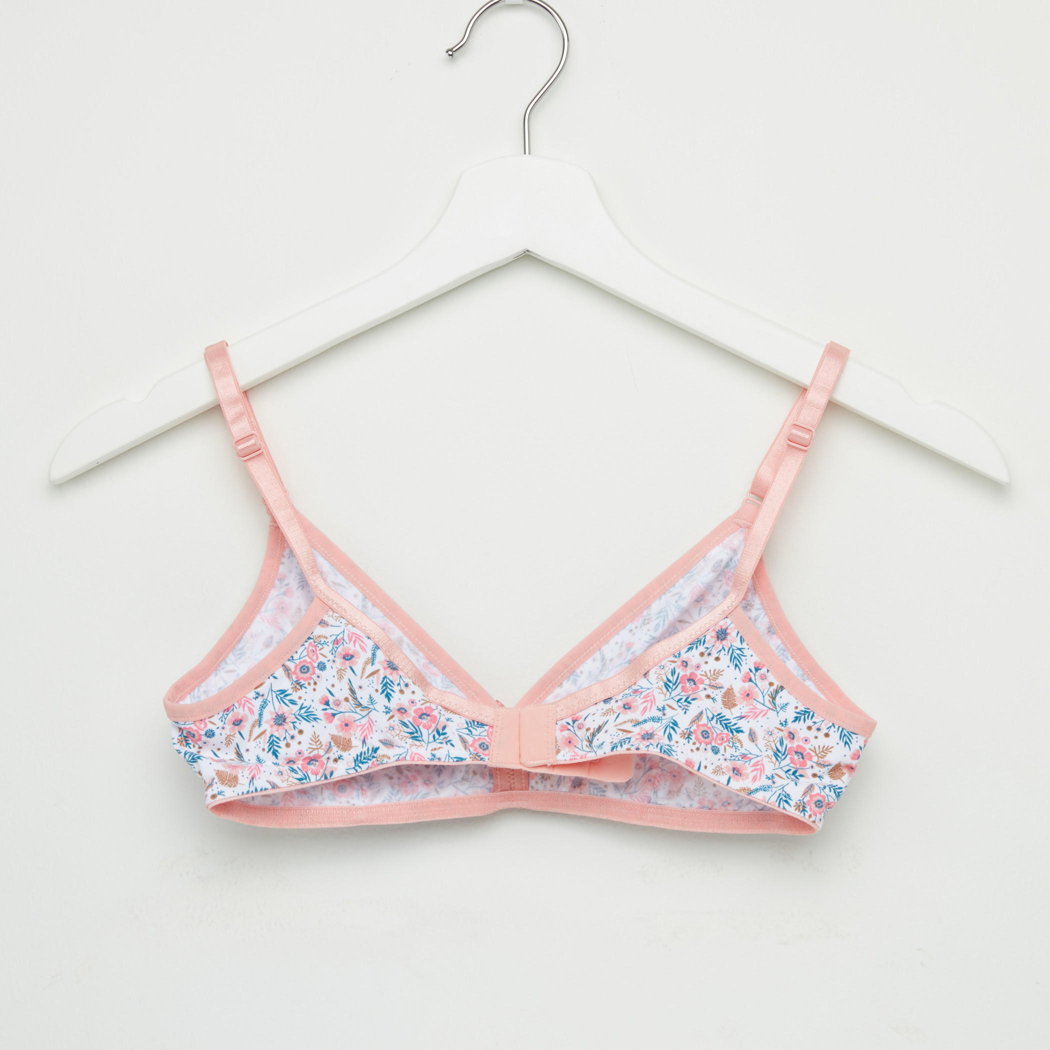صدريّة بمشبك إغلاق ناعم وحمالات قابلة للتعديل - طقم من قطعتين متنوعتين-women-clothing-lingerie-bras-image-3