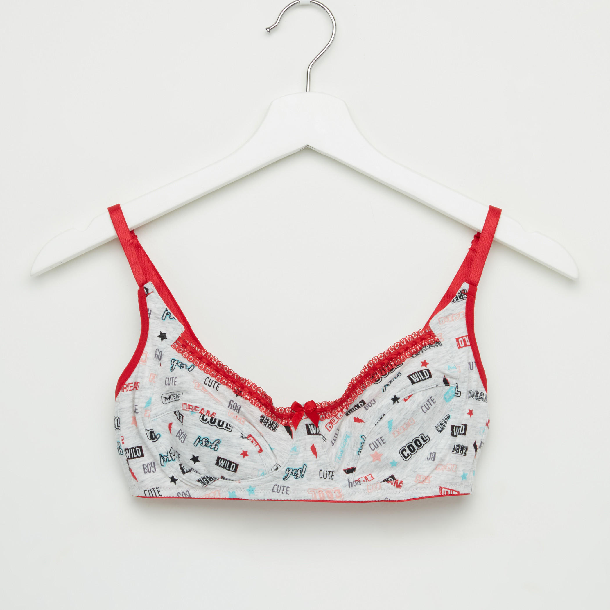 صدريّة بحمّالات قابلة للتعديل وتفاصيل دانتيل - طقم من قطعتين-women-clothing-lingerie-bras-image-2