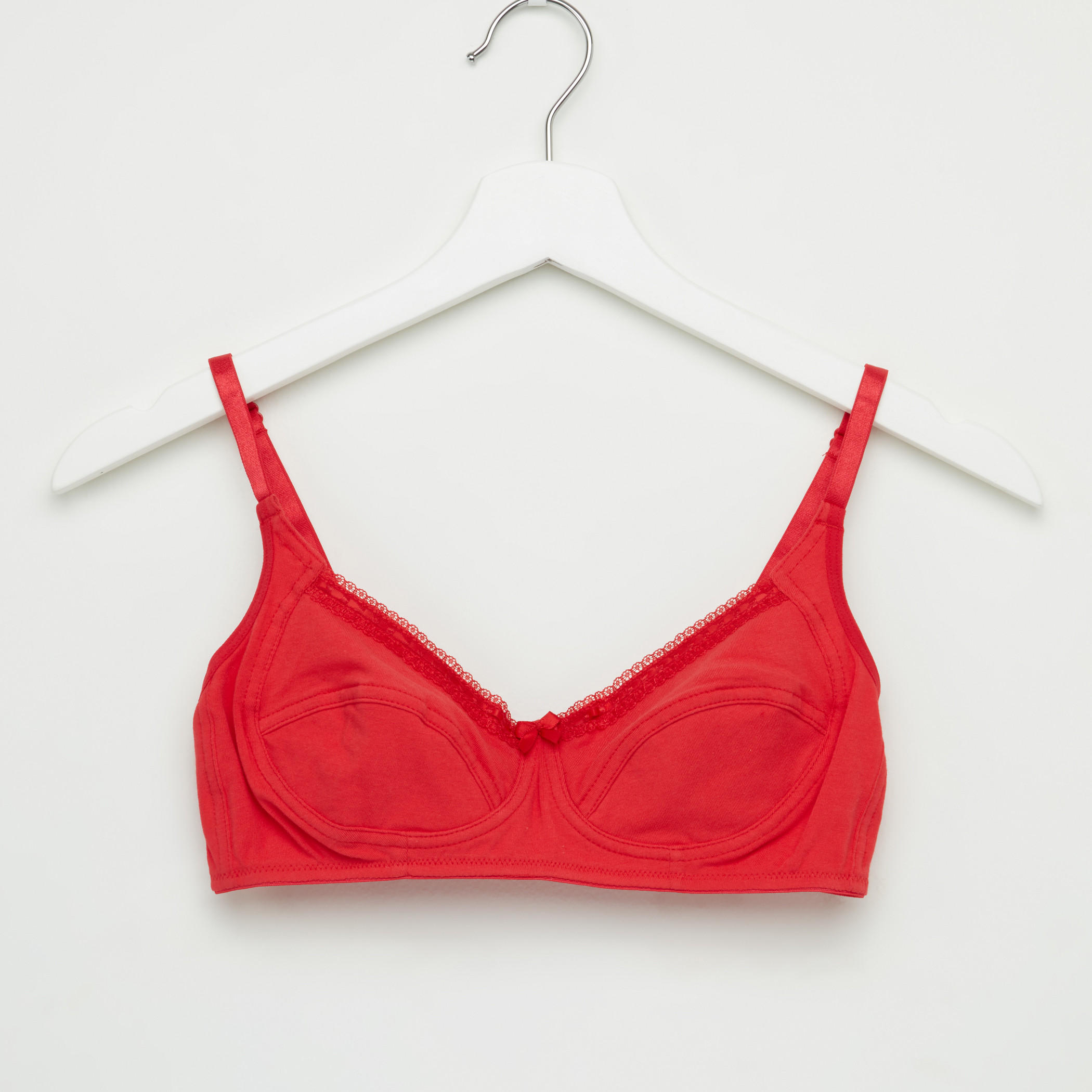 صدريّة بحمّالات قابلة للتعديل وتفاصيل دانتيل - طقم من قطعتين-women-clothing-lingerie-bras-image-4