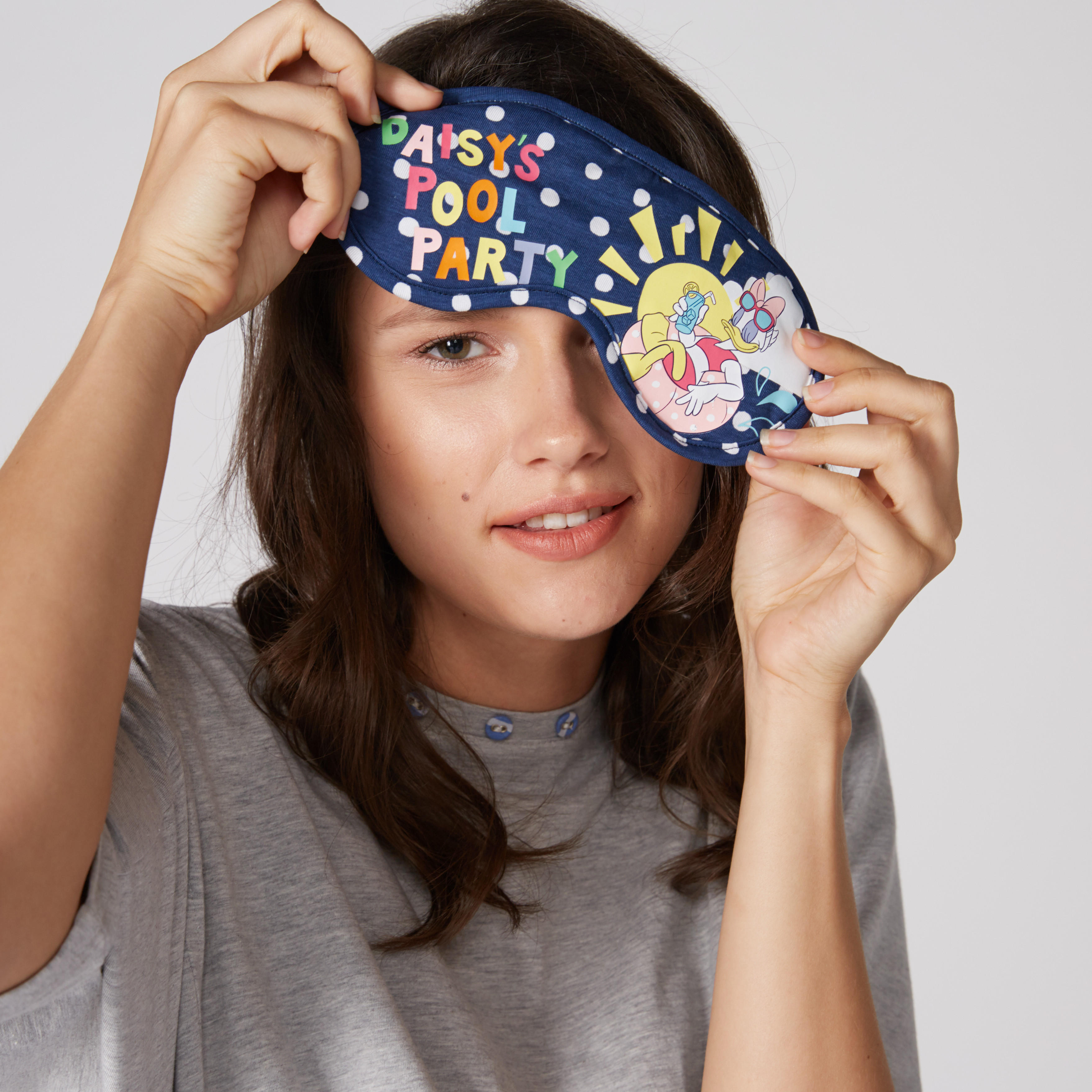 Printed Eye Mask with Elasticised Band-women-hairaccessories-image-2