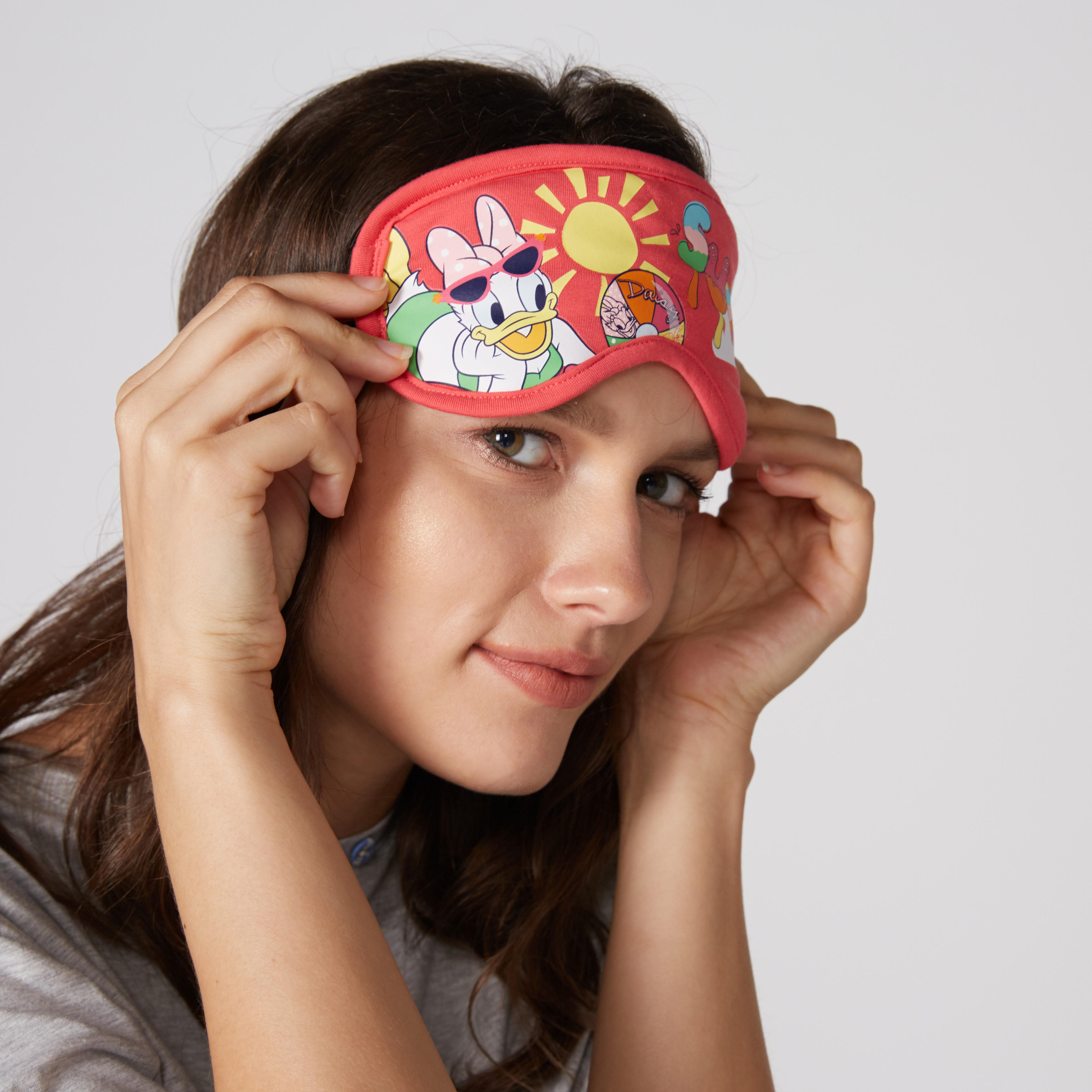 قناع بطبعات دازي داك بشريطة خلفية مطاطية-women-hairaccessories-image-2