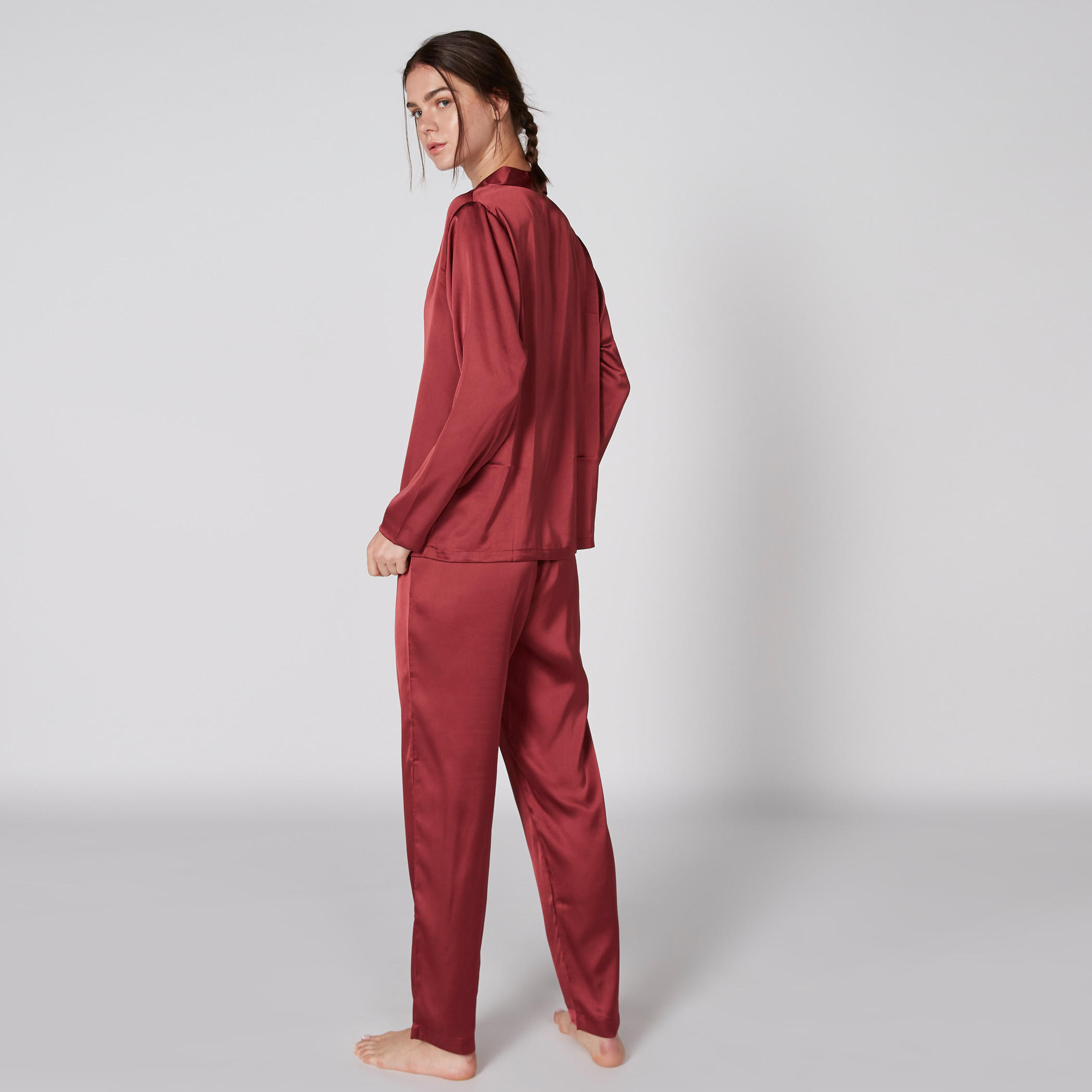 Long Sleeves Shirt and Pyjama Set-women-clothing-nightwear-pyjamas-longsets-image-1