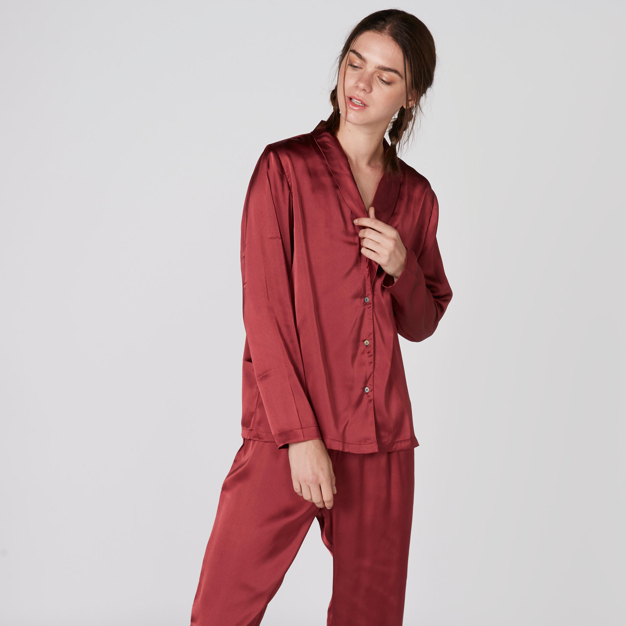 Long Sleeves Shirt and Pyjama Set-women-clothing-nightwear-pyjamas-longsets-image-3