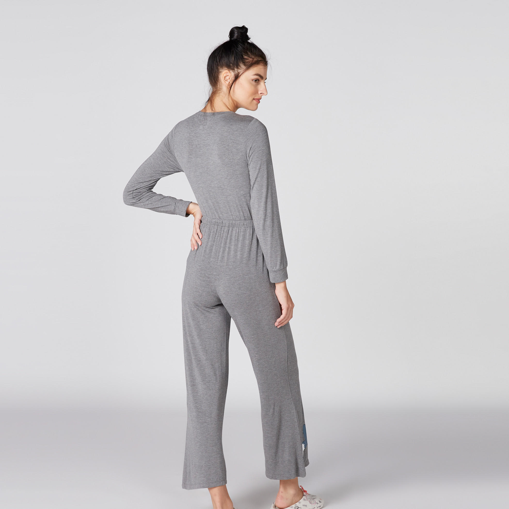 أفرول بأكمام طويلة وأربطة وطبعات توم آند جيري-women-clothing-nightwear-nighties-image-2