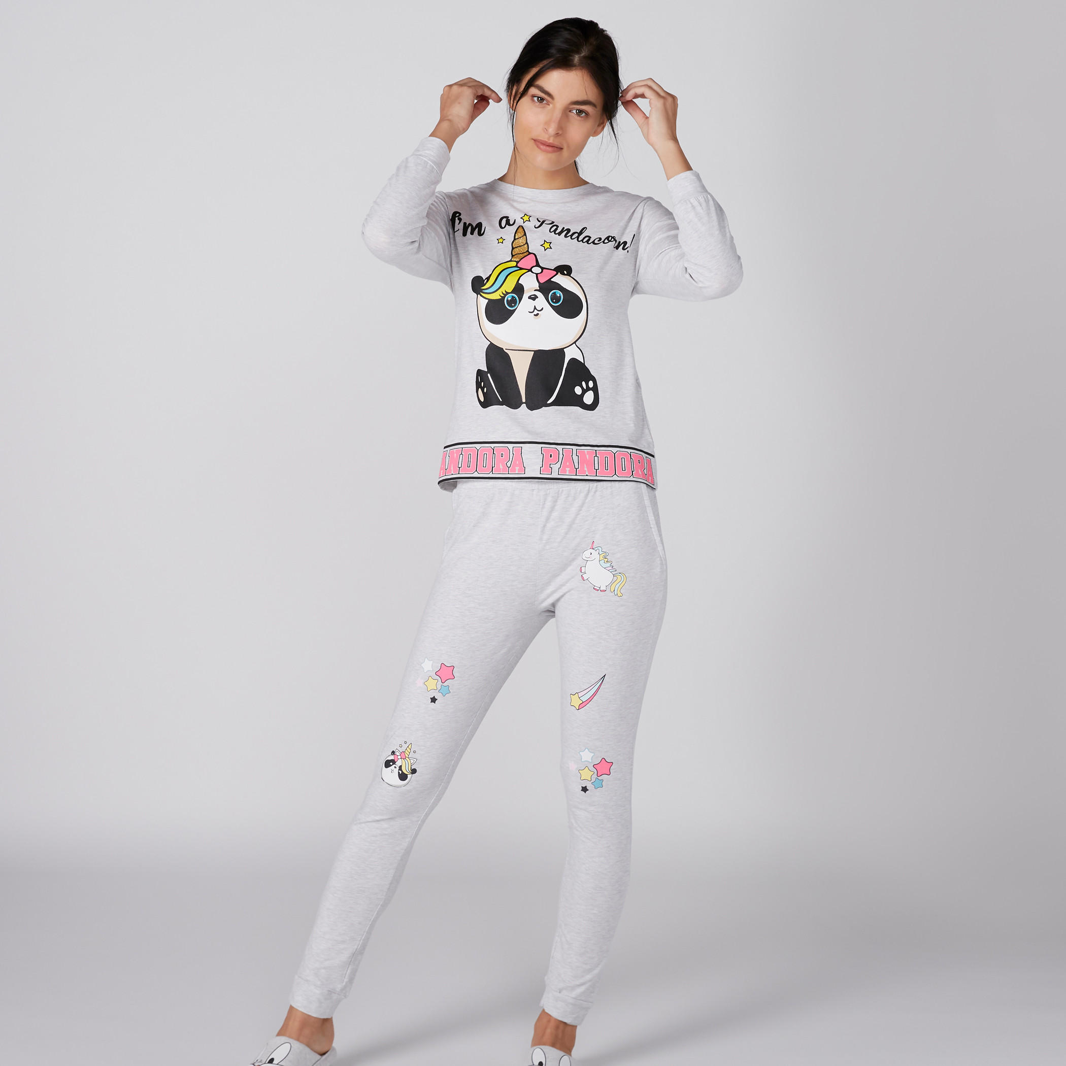 طقم بنطال بيجاما وتيشيرت بأكمام طويلة وطبعات-women-clothing-nightwear-pyjamas-longsets-image-4
