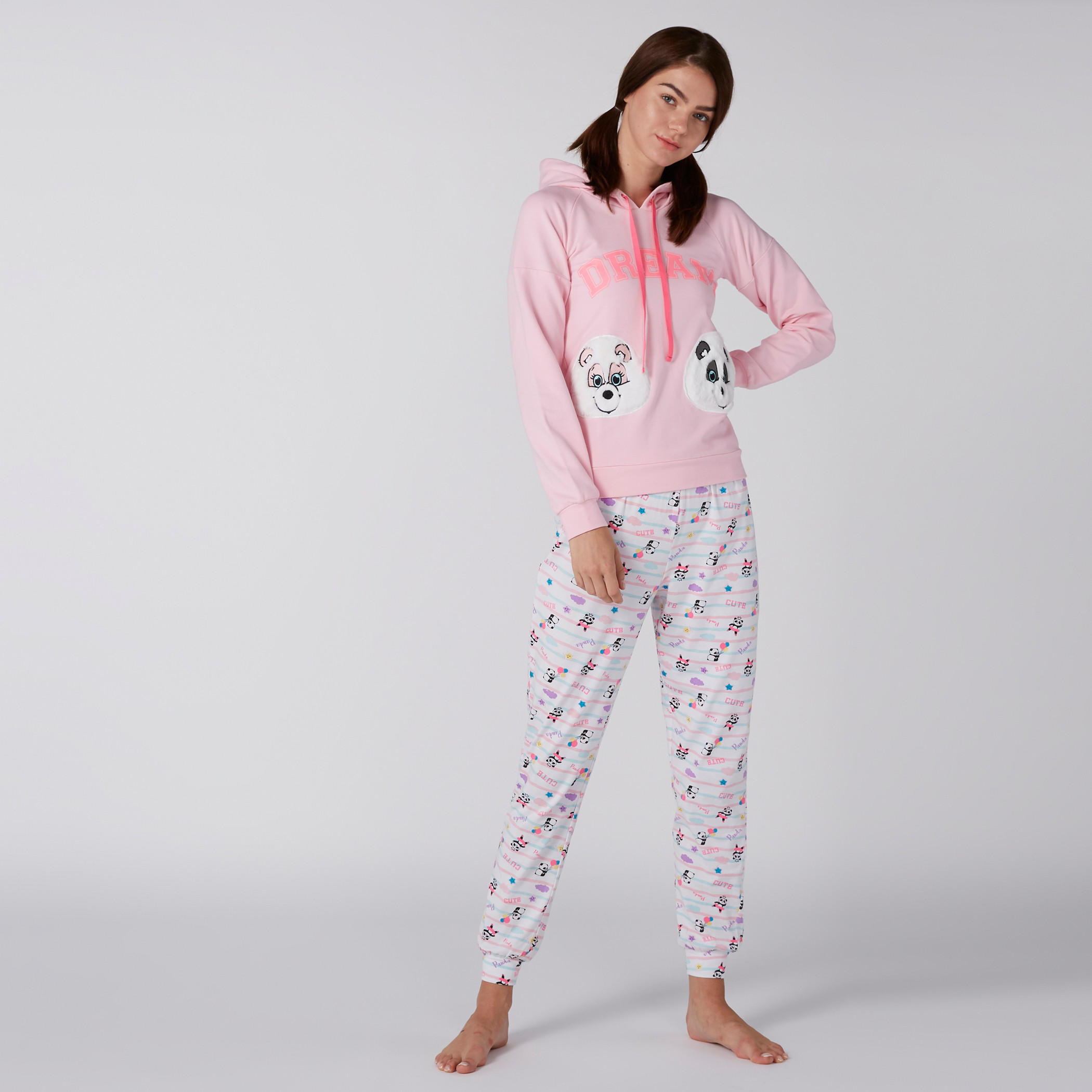 سويت شيرت مطرز بياقة بقبّعة-women-clothing-nightwear-pyjamas-tops-image-1