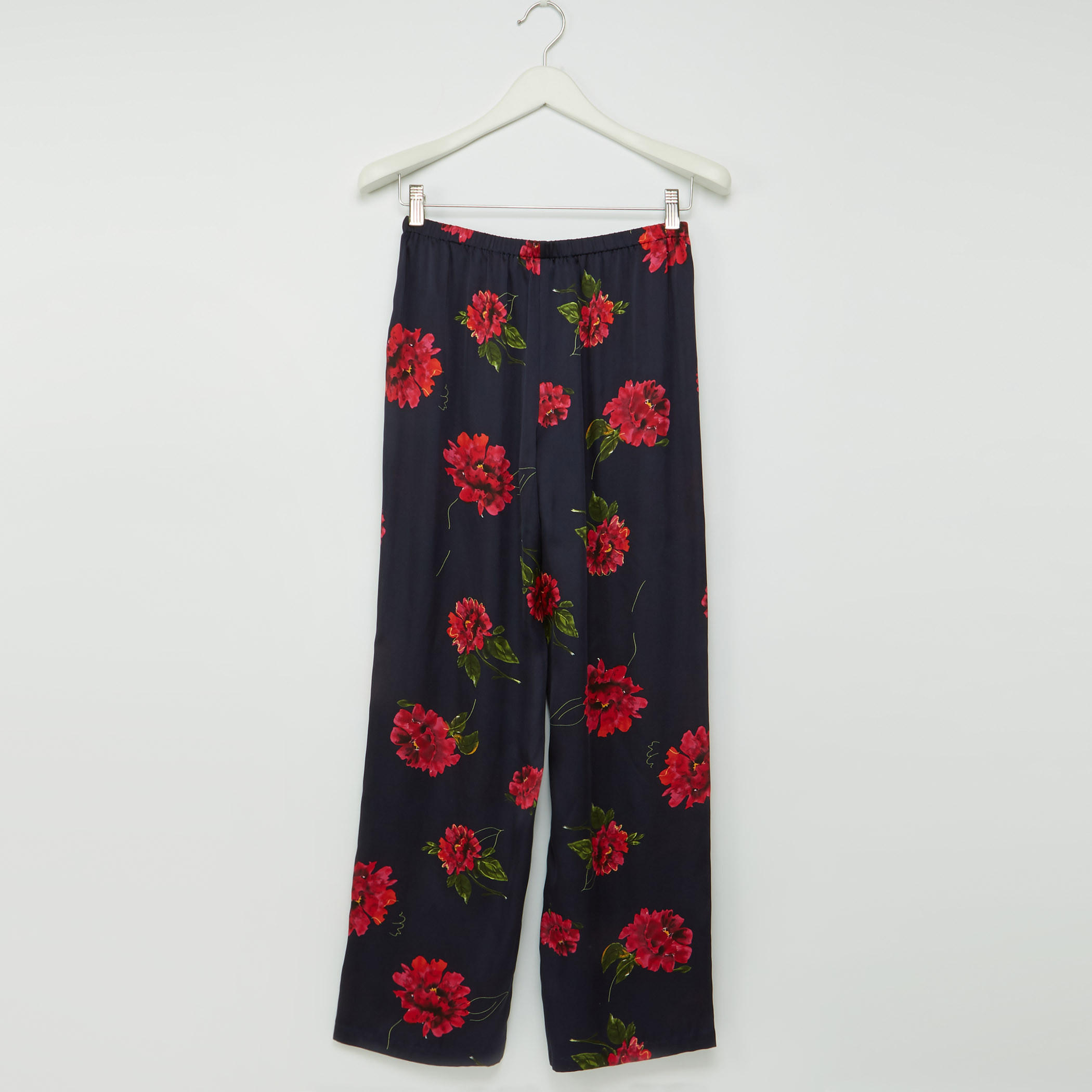 طقم بنطال بيجاما وبلوزة بحمّالات رفيعة وطبعات أزهار-women-clothing-nightwear-pyjamas-longsets-image-1
