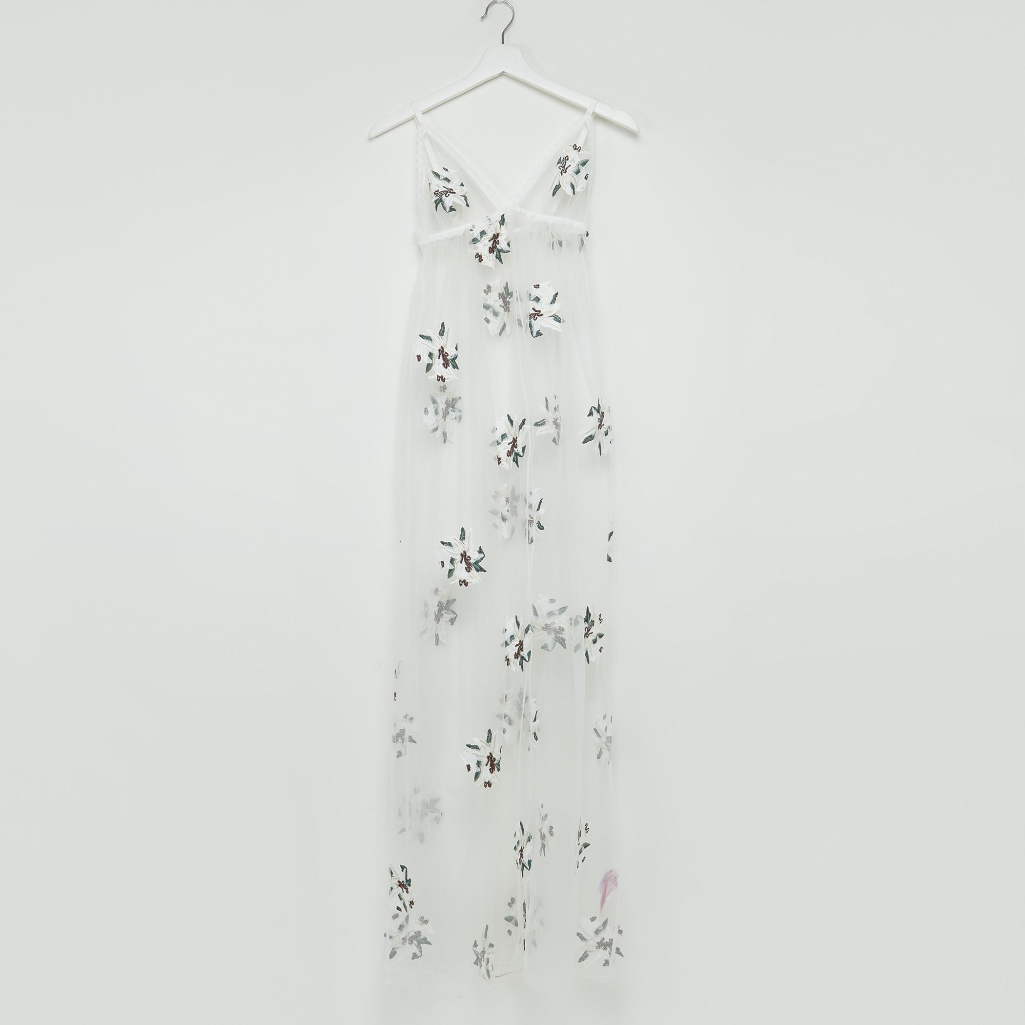 Printed V-Neck Sleeveless Sleep Dress-women-clothing-nightwear-nighties-image-1