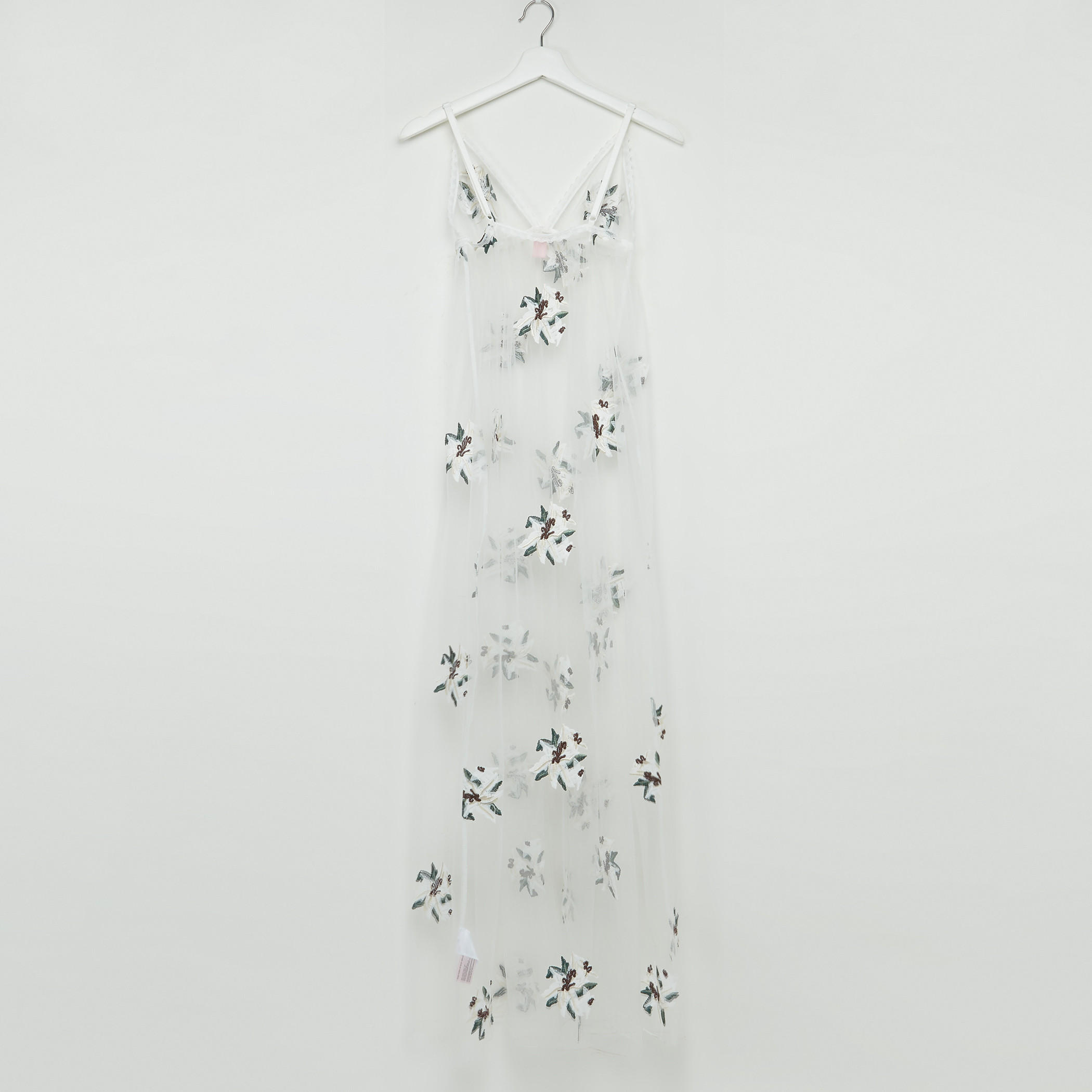 Printed V-Neck Sleeveless Sleep Dress-women-clothing-nightwear-nighties-image-2