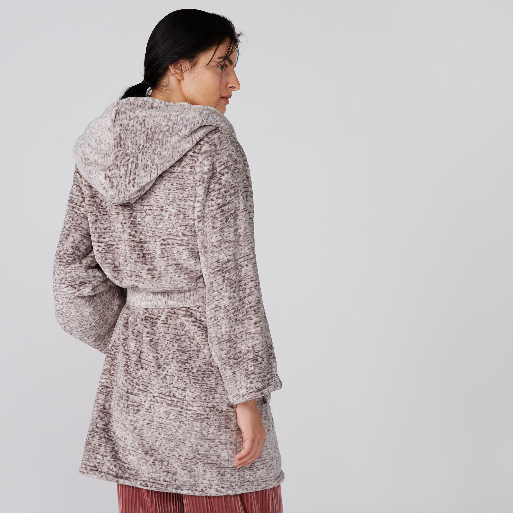 روب بأكمام طويلة ورباط وطبعات وقبعة-women-clothing-nightwear-robes-image-2