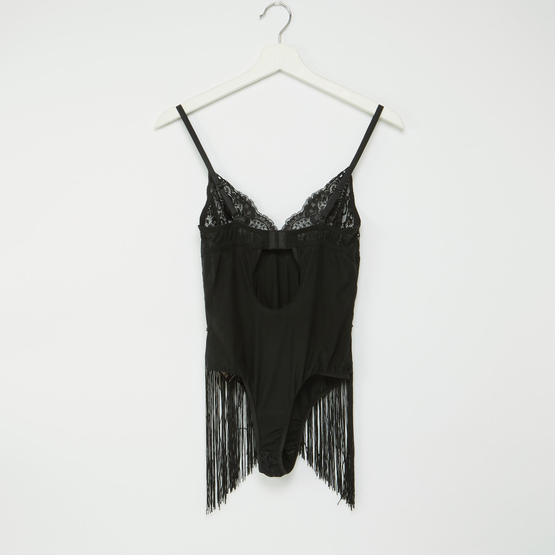تيدي بحمّالات رفيعة وتفاصيل دانتيل وشراشيب-women-clothing-lingerie-shapewear-image-2