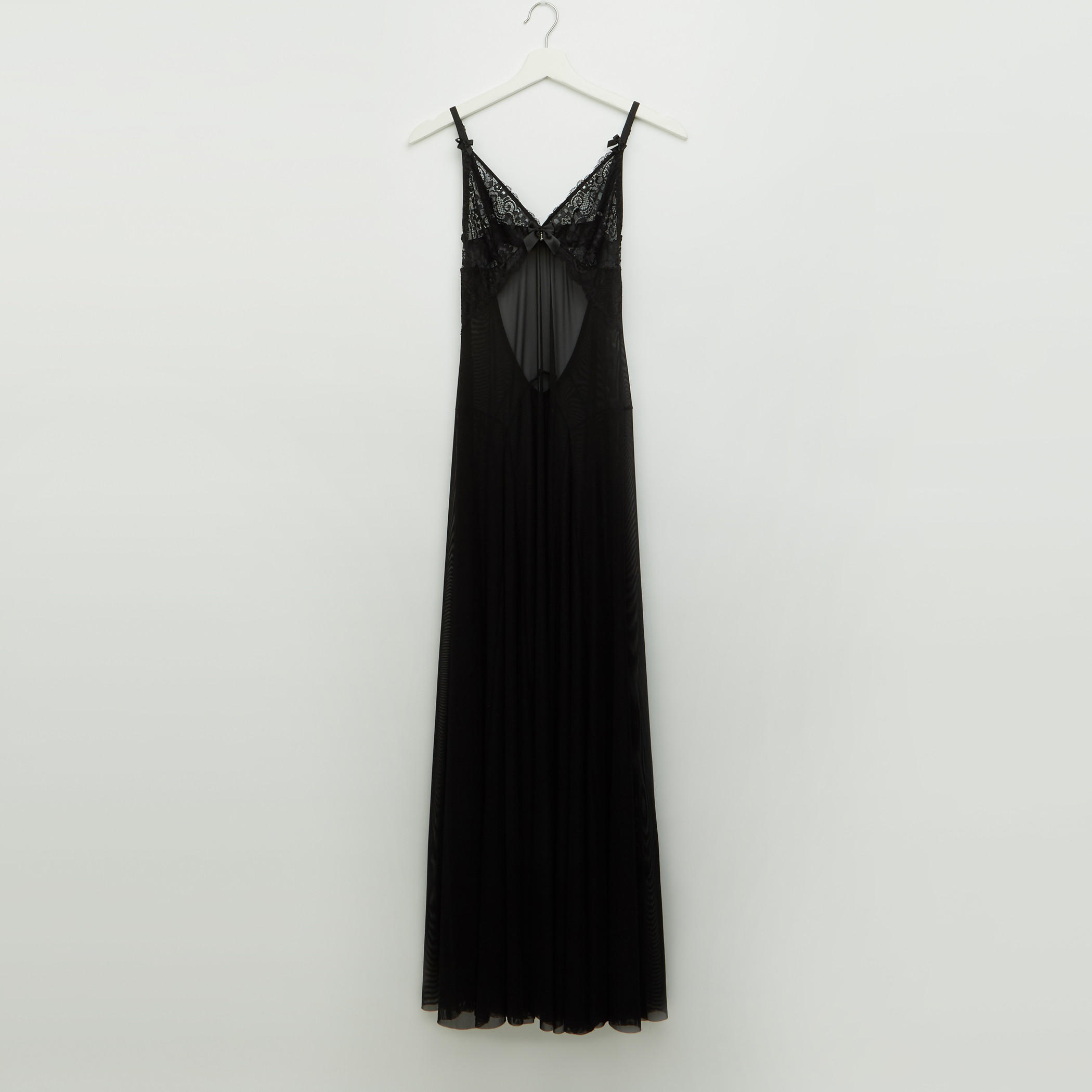 فستان ماكسي بفيونكة وتفاصيل دانتيل-women-clothing-nightwear-nighties-image-1