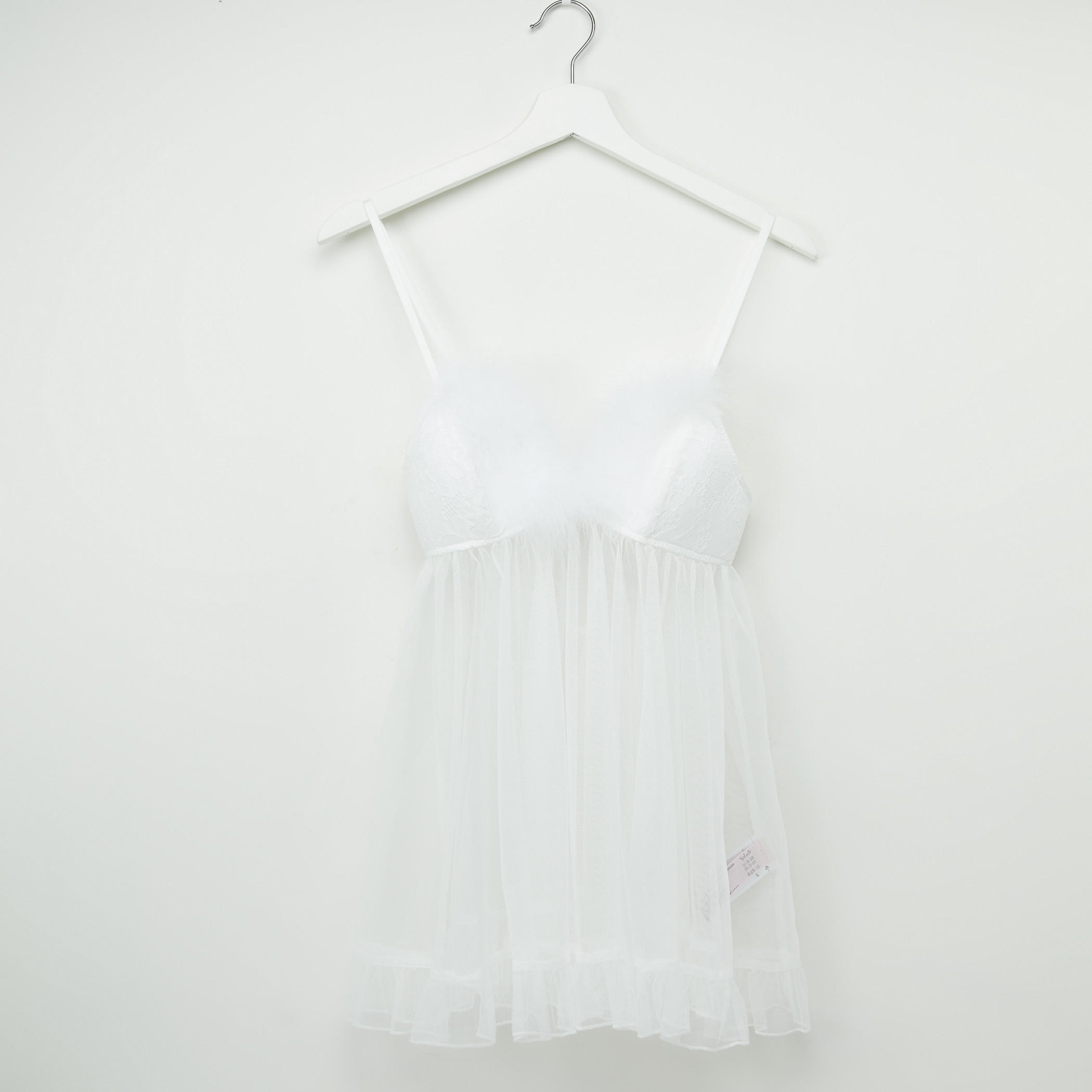 بيبي دول بتفاصيل قطيفة مع ثونج-women-clothing-lingerie-babydollsandbodysuits-image-2