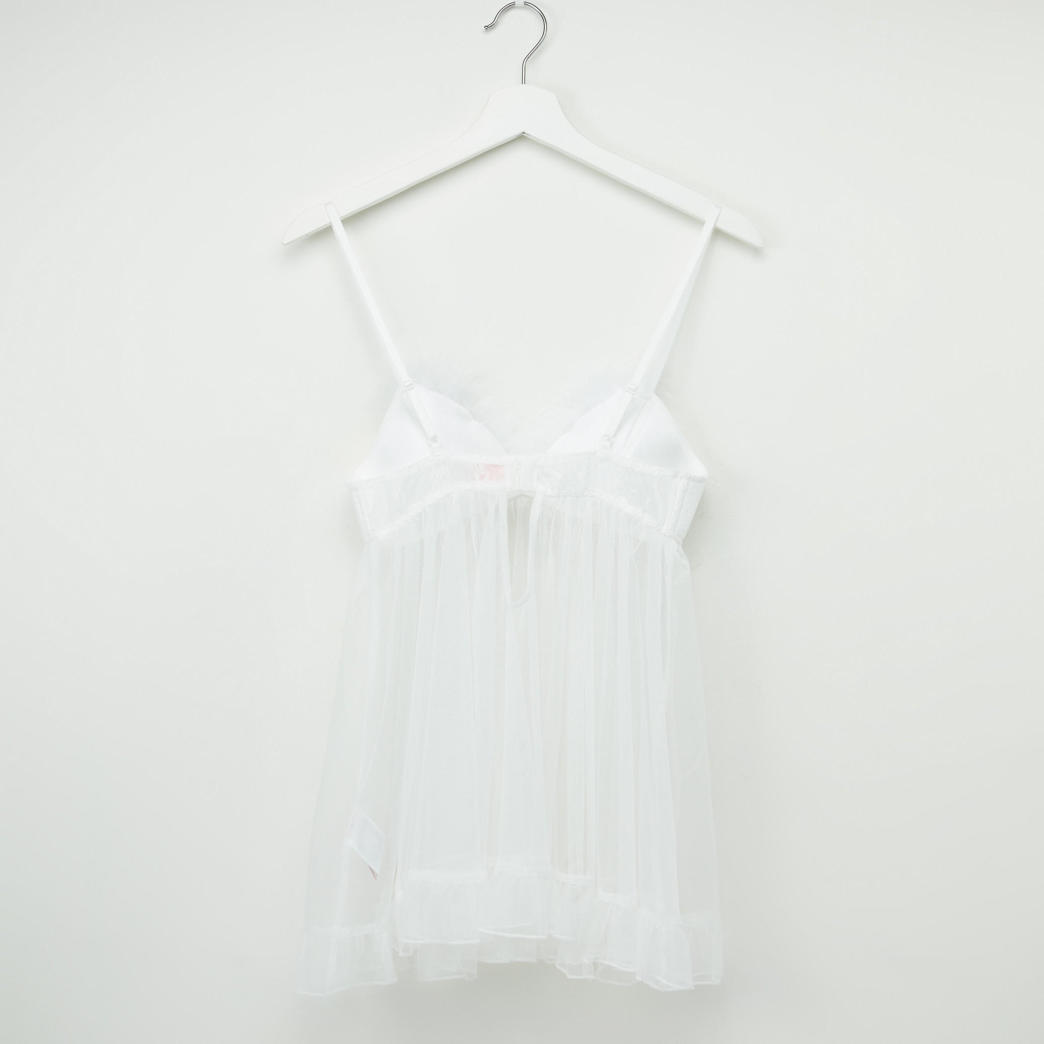 بيبي دول بتفاصيل قطيفة مع ثونج-women-clothing-lingerie-babydollsandbodysuits-image-3