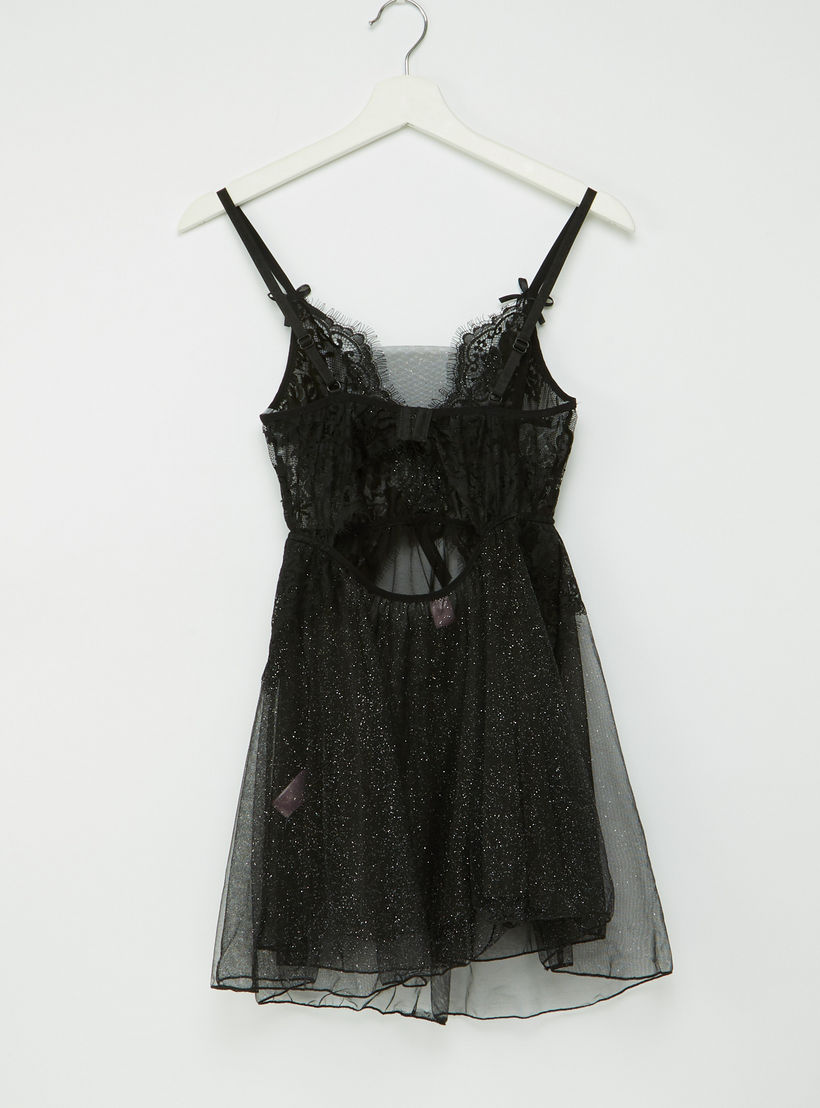 بيبي دول بتفاصيل دانتيل مع ثونج-women-clothing-lingerie-babydollsandbodysuits-image-3