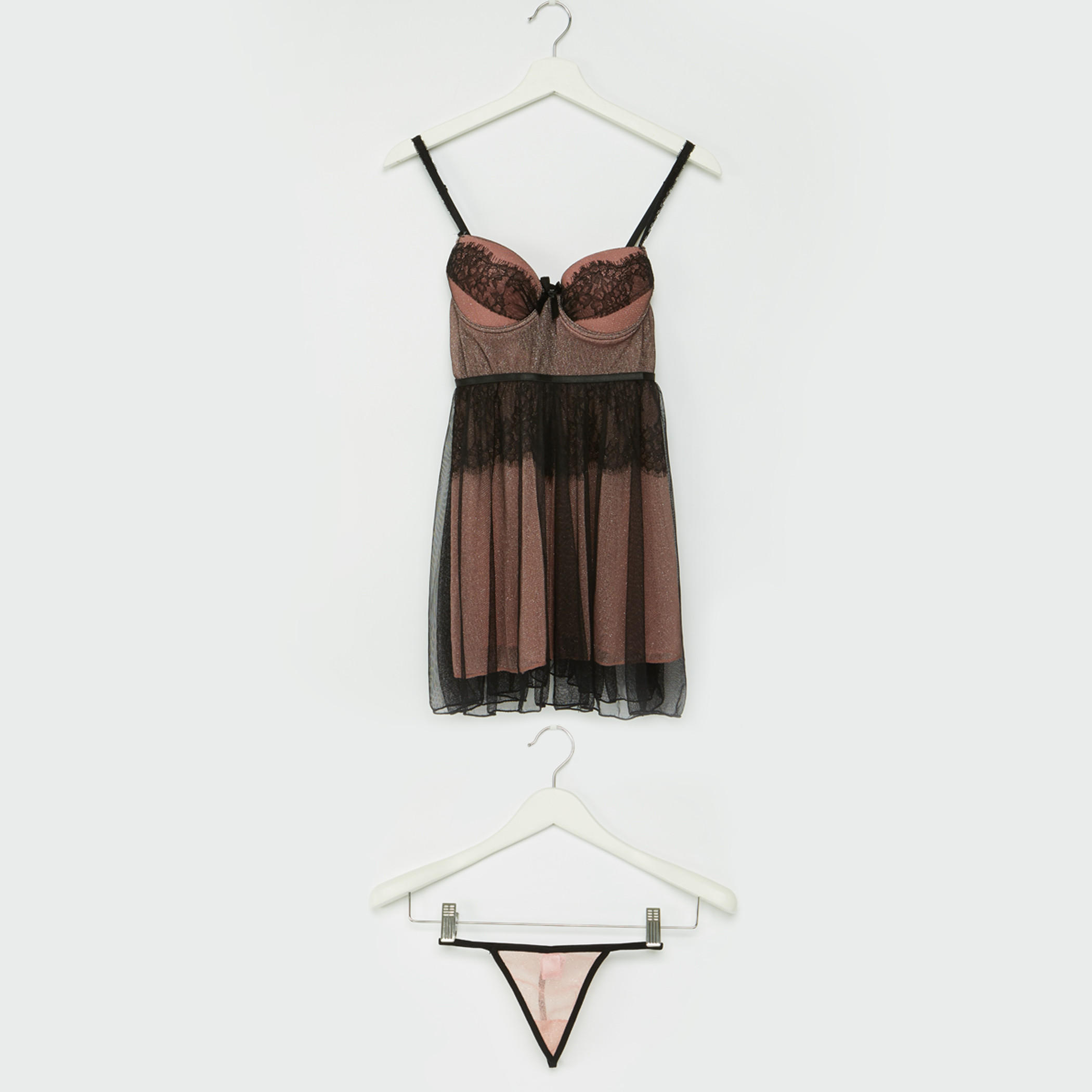 بيبي دول بتفاصيل دانتيل مع ثونج-women-clothing-lingerie-babydollsandbodysuits-image-1