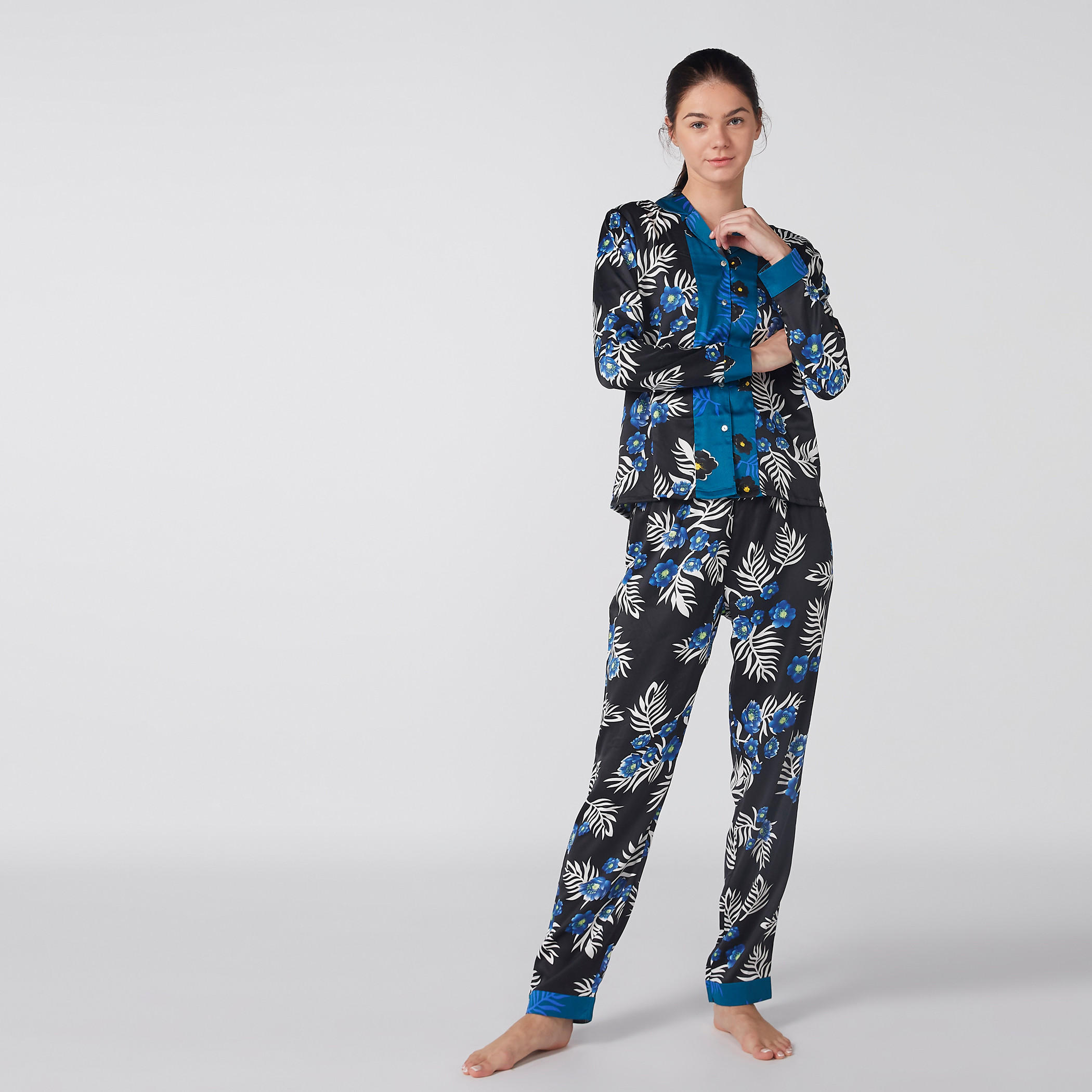 Printed Long Sleeves Shirt and Pyjama Set-women-clothing-nightwear-pyjamas-longsets-image-3