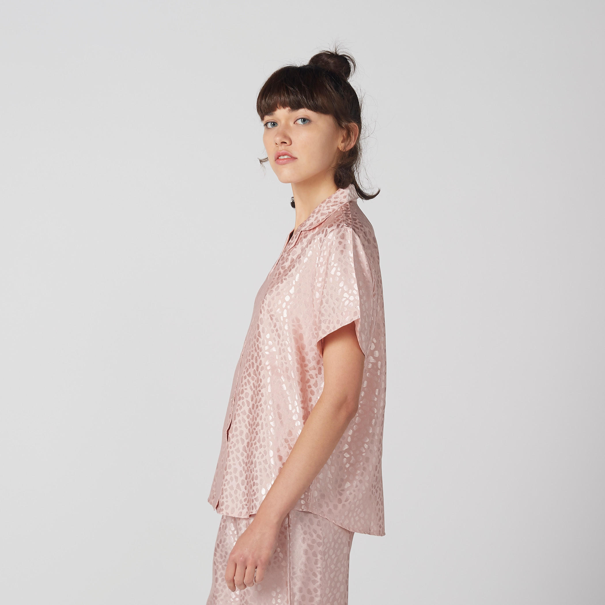 Textured Shirt and Pyjama Set-women-clothing-nightwear-pyjamas-longsets-image-3
