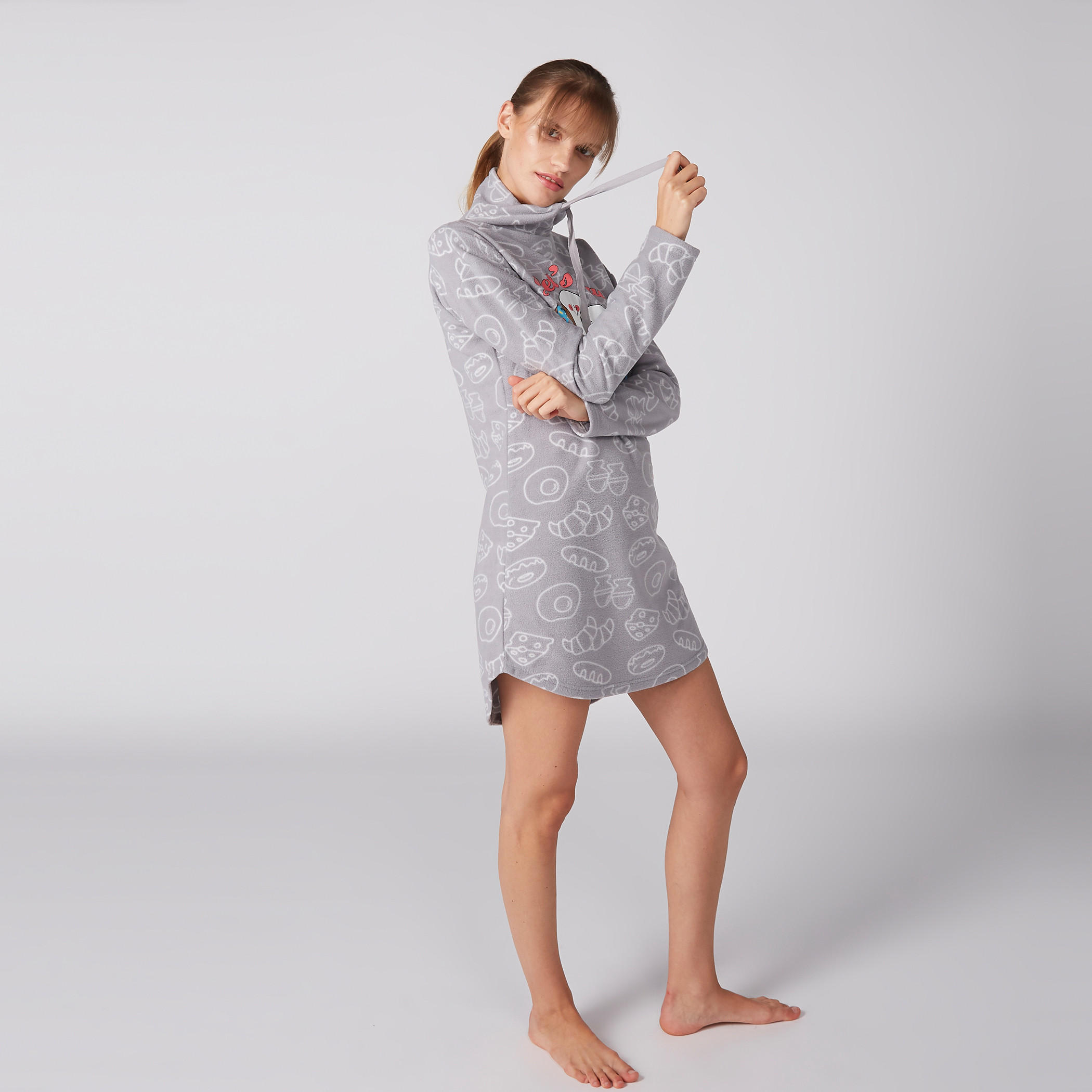 قميص نوم بطبعات وأكمام طويلة ورباط-women-clothing-nightwear-pyjamas-tops-image-2