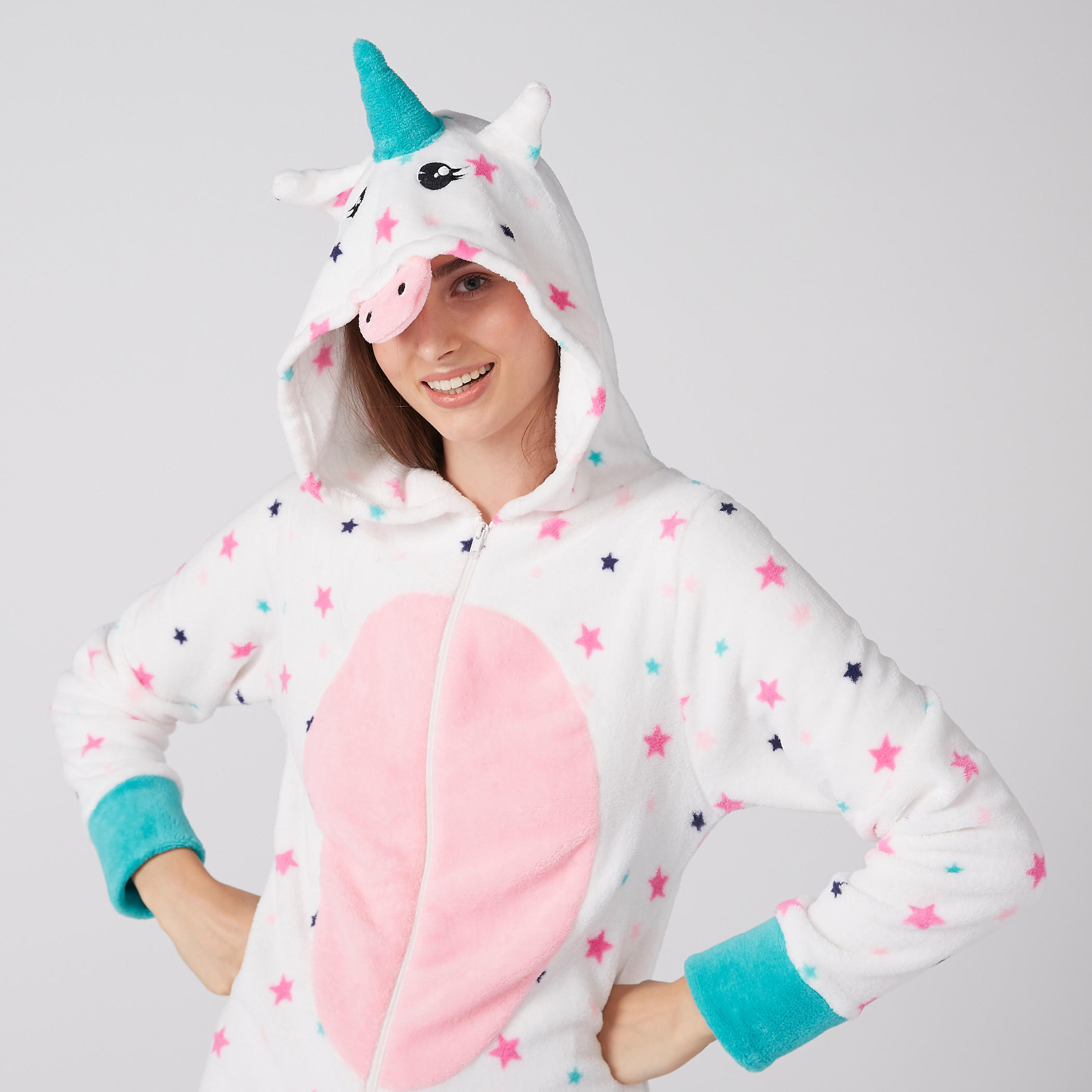 أفرول بقبّعة وسحّاب إغلاق وطبعات-women-clothing-nightwear-nighties-image-3