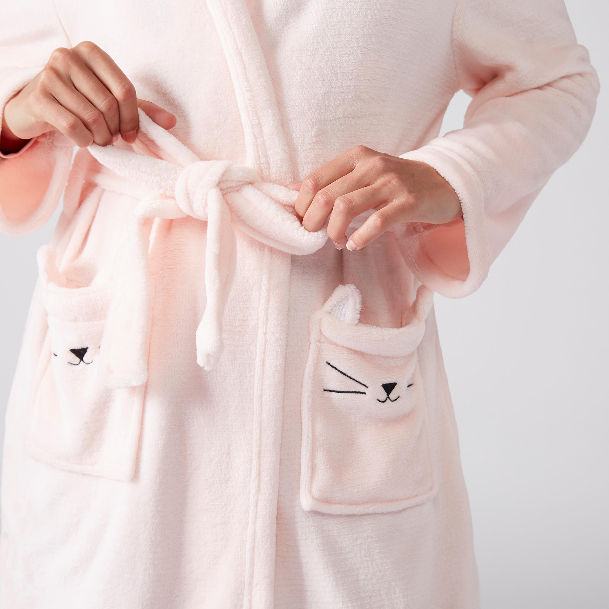 روب حمام بأكمام طويلة وأربطة وجيوب-women-clothing-nightwear-robes-image-2