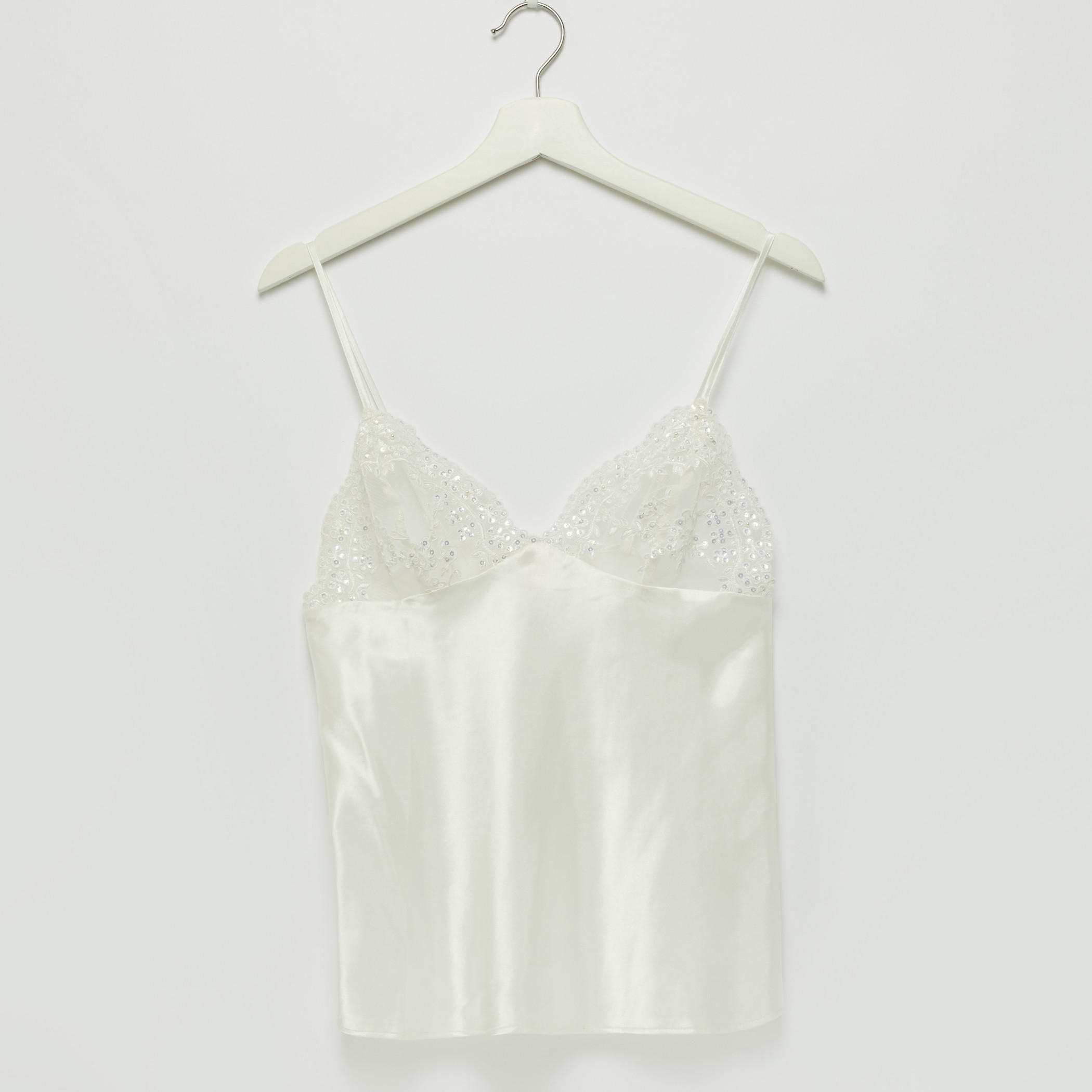 Embellished Lace Detail Camisole-women-clothing-nightwear-pyjamas-tops-image-1