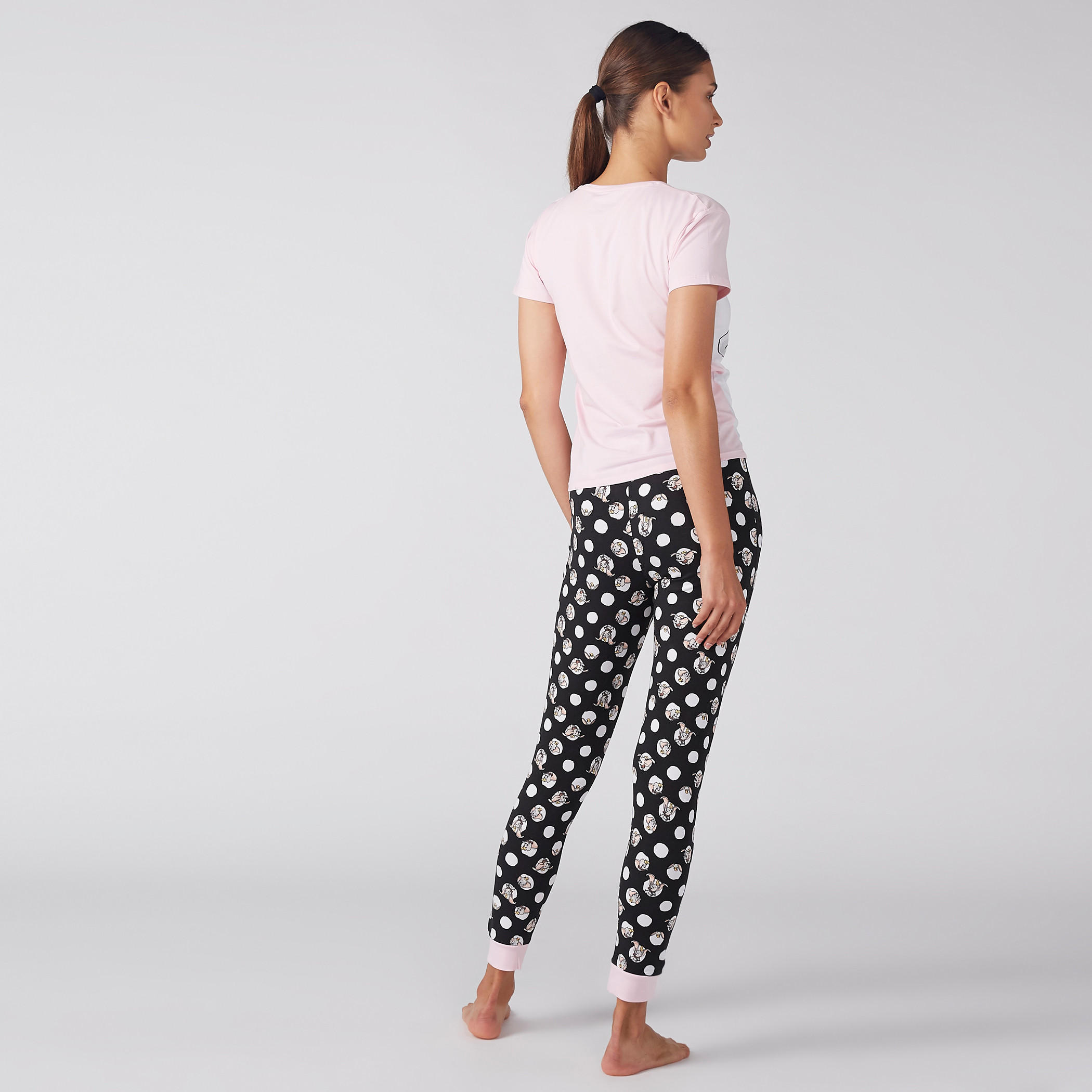 طقم بنطال رياضي بطبعات وتيشيرت بياقة مستديرة-women-clothing-nightwear-pyjamas-longsets-image-4