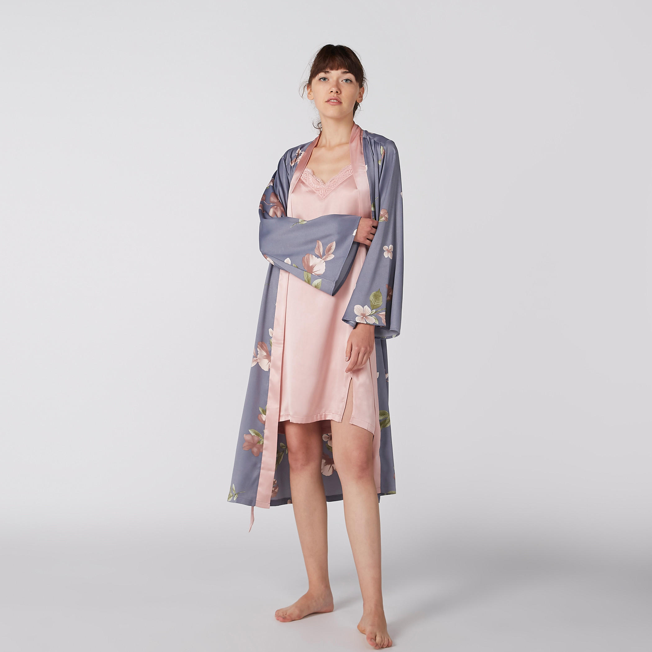 روب غرفة نوم برباط وطبعات أزهار-women-clothing-nightwear-pyjamas-longsets-image-4