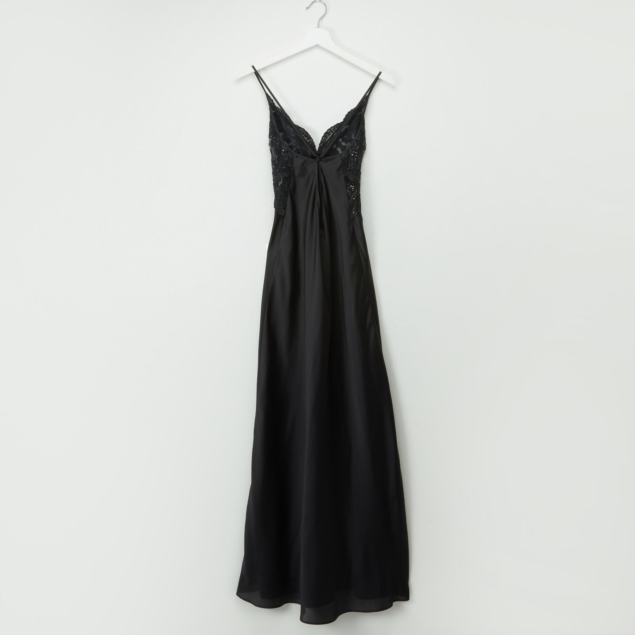 قميص نوم بياقة V وتفاصيل دانتيل-women-clothing-nightwear-nighties-image-2