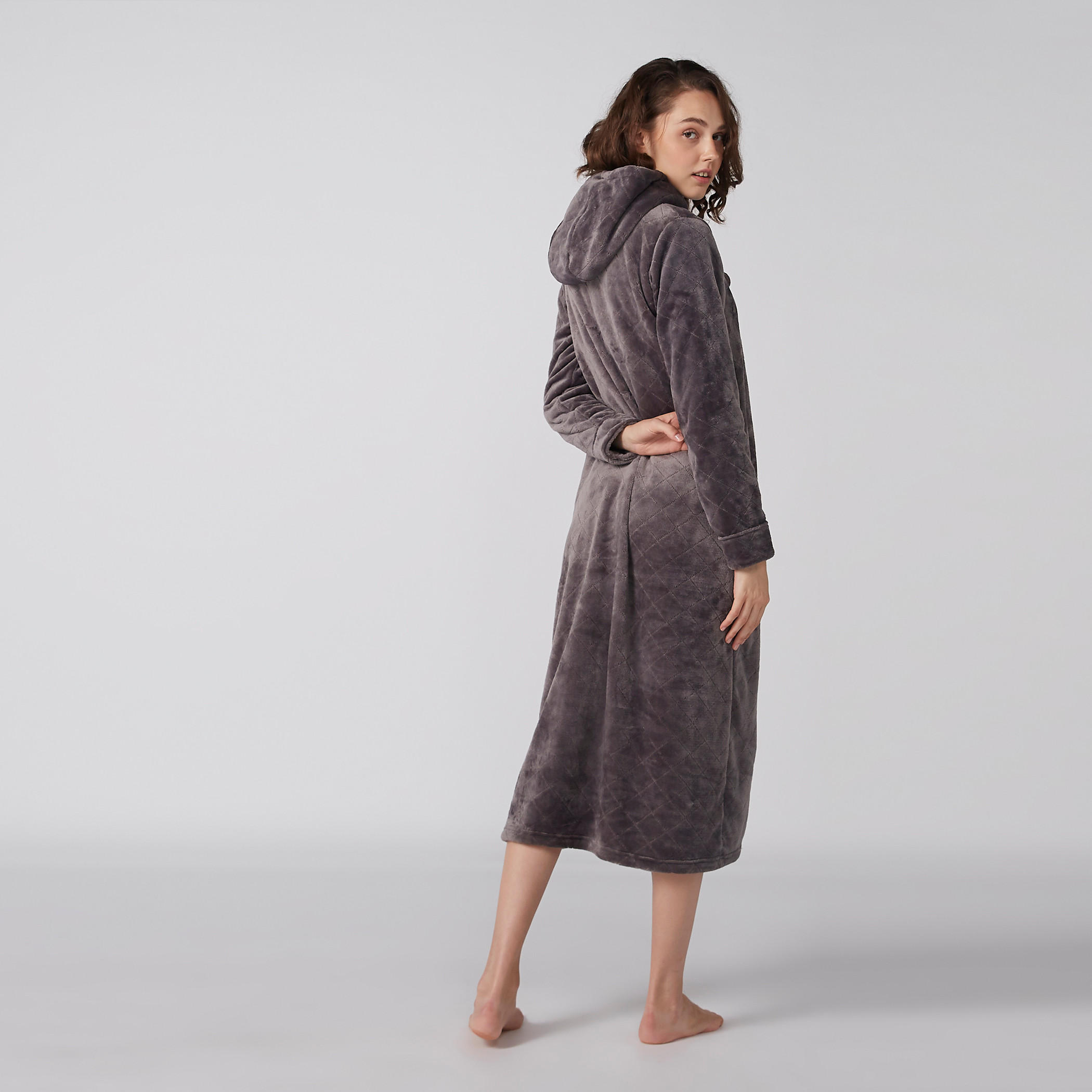 Plush Sleep Dress with Long Sleeves and Hood-women-clothing-nightwear-nighties-image-4