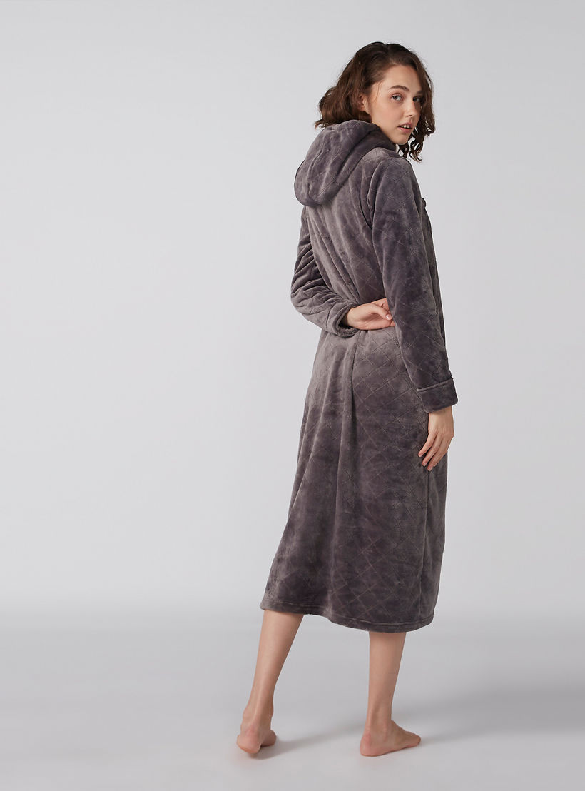 Plush Sleep Dress with Long Sleeves and Hood-women-clothing-nightwear-nighties-image-4