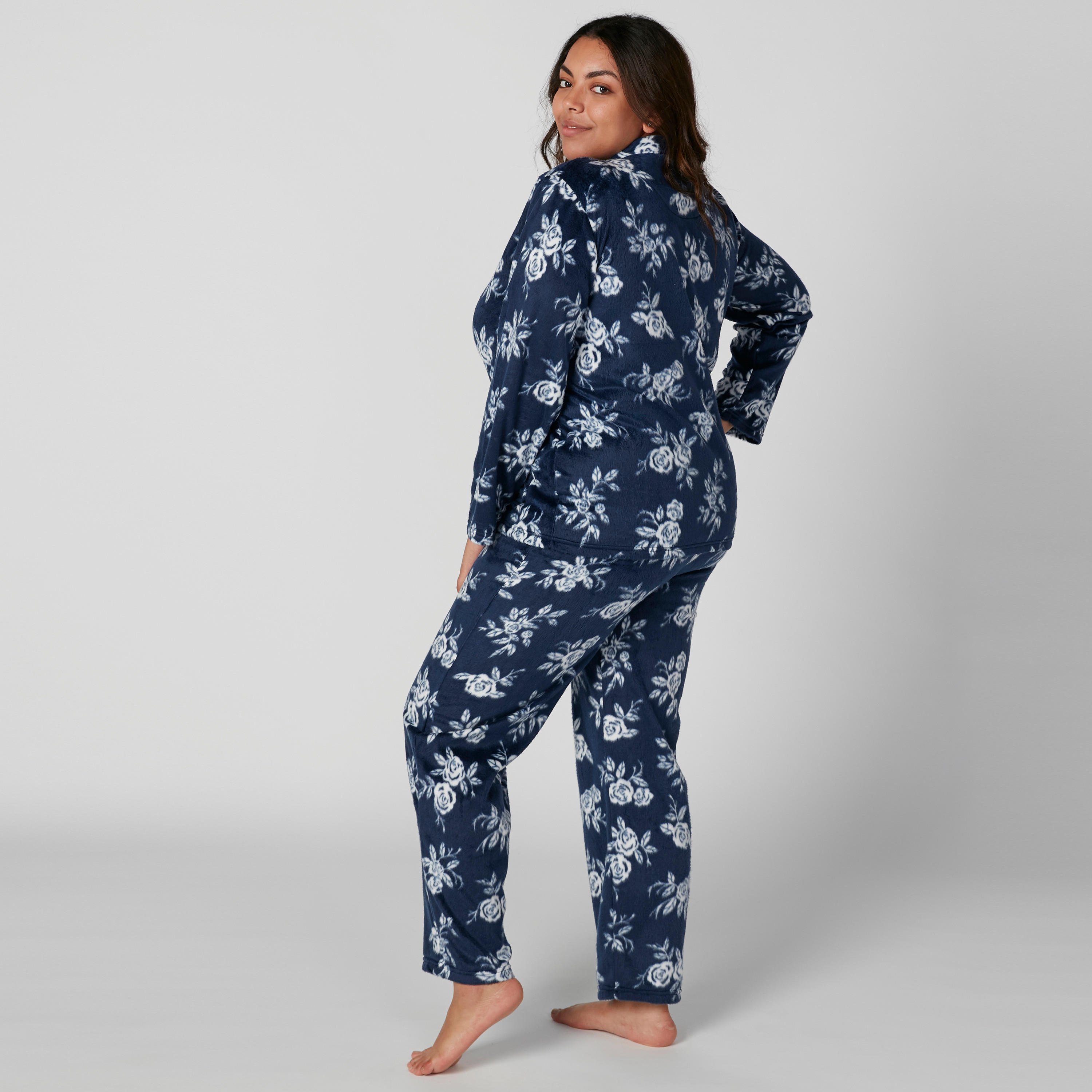 طقم بنطال بيجاما وقميص بأكمام طويلة وطبعات أزهار-women-clothing-nightwear-pyjamas-longsets-image-2