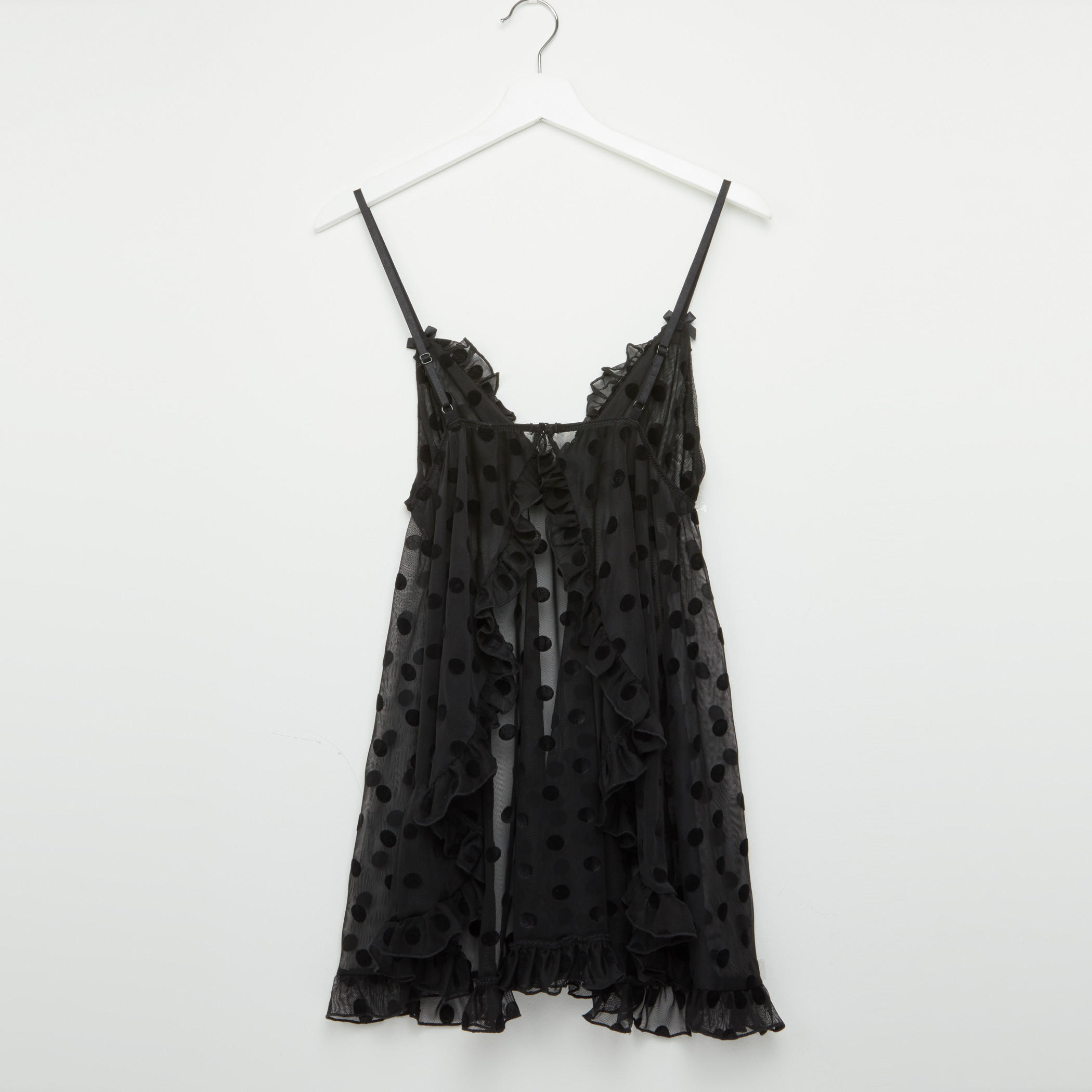 بيبي دول دانتيل بطبعات منقّطة مع ثونج-women-clothing-lingerie-lingeriesets-image-4